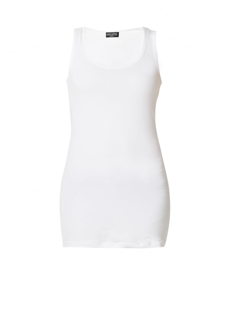 Base Level Curvy Longtop, mit weitem Rundhalsausschnitt