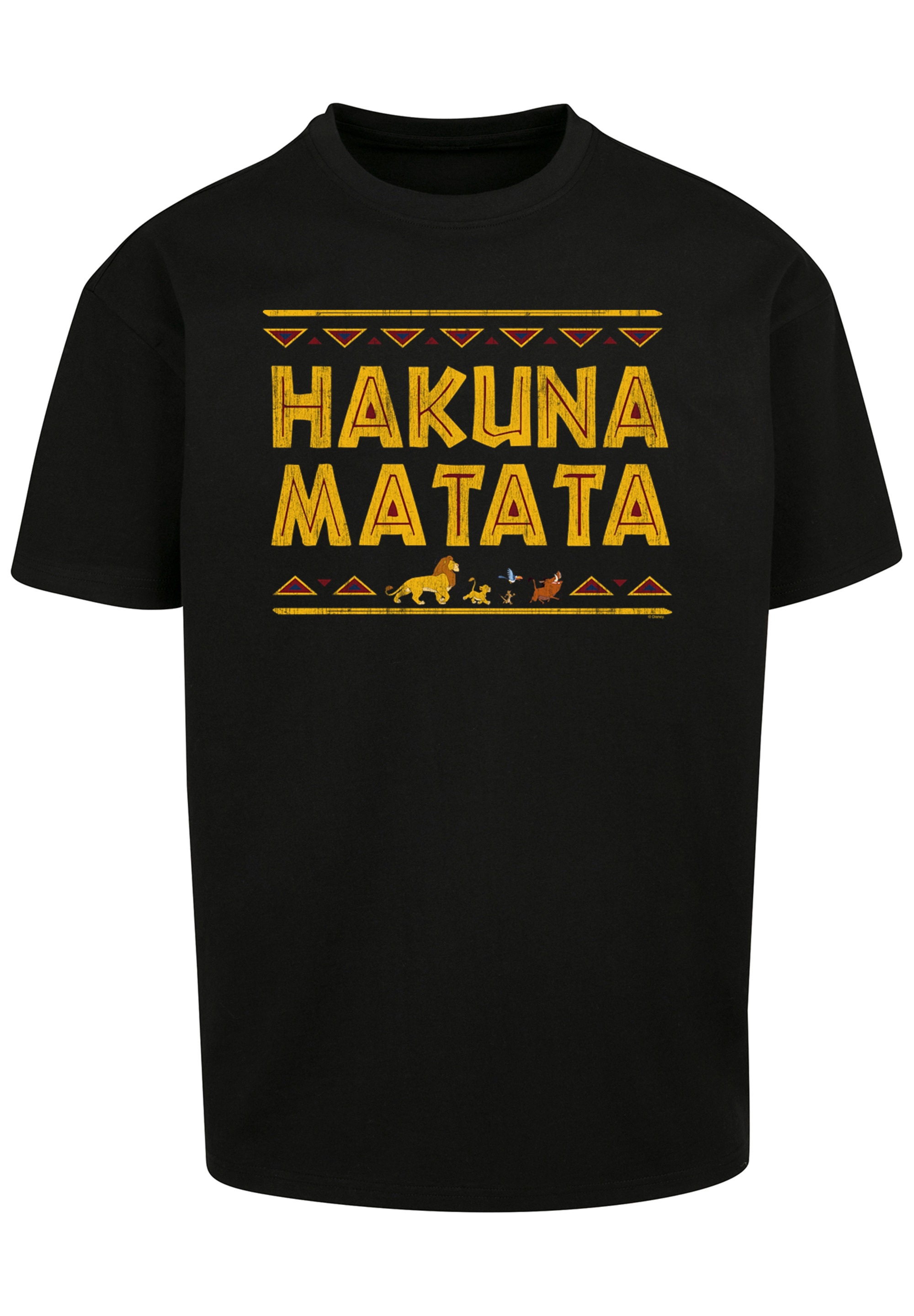 F4NT4STIC T-Shirt »König der Löwen Film Hakuna Matata«, Print