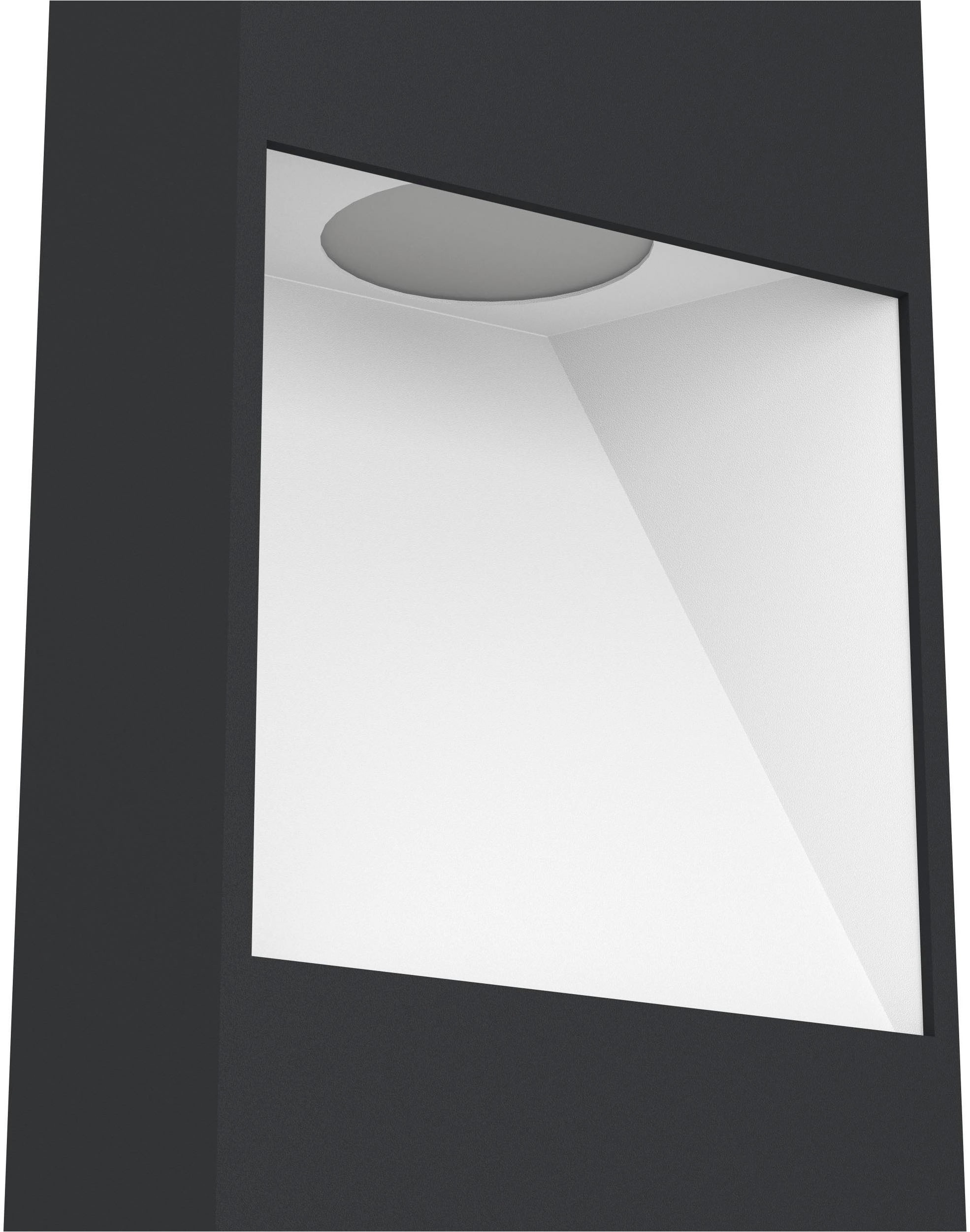 EGLO Stehlampe »Manfira Außen-Stehlampe, Außenleuchte, Alu, IP44, Außenlampe, Lampe« LED-Modul 1 Stk. Warmweiß Stehleuchte - L13,5 x B7,5 x H87 cm - anthrazit, weiß - 10W inkl.