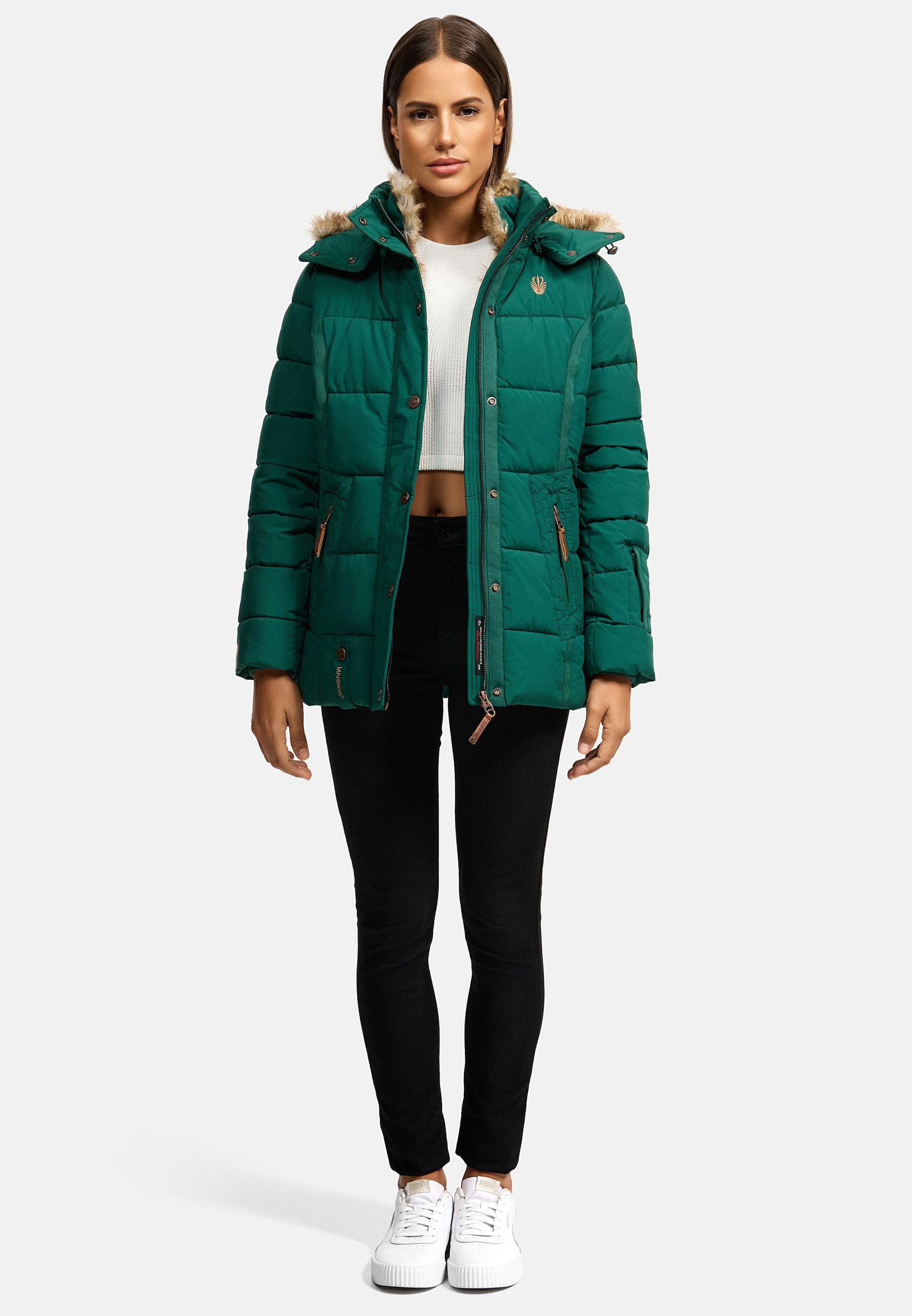 Marikoo Winterjacke »Nekoo«, mit Kapuze, stylische Damen Steppjacke mit großer Kapuze