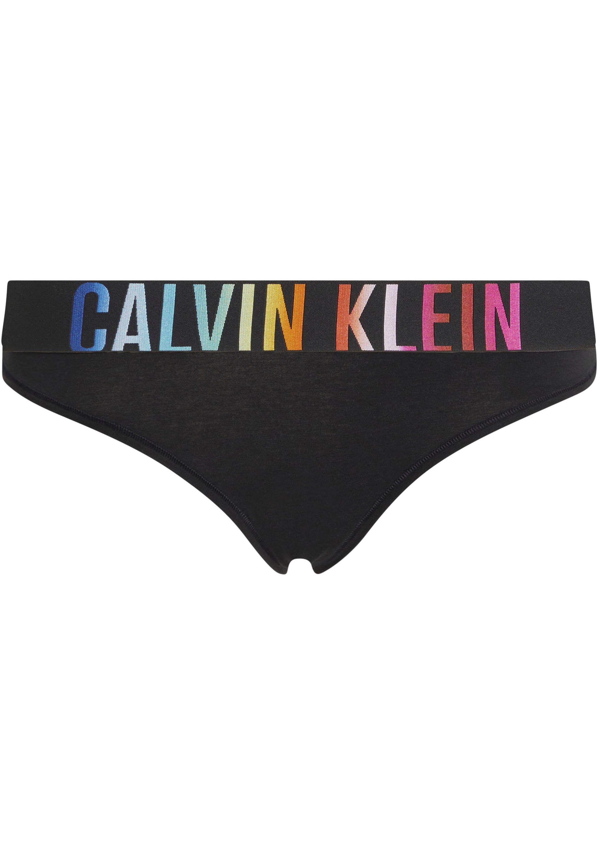 Calvin Klein Underwear String »THONG«, mit mehrfarbigen Logoschriftzügen
