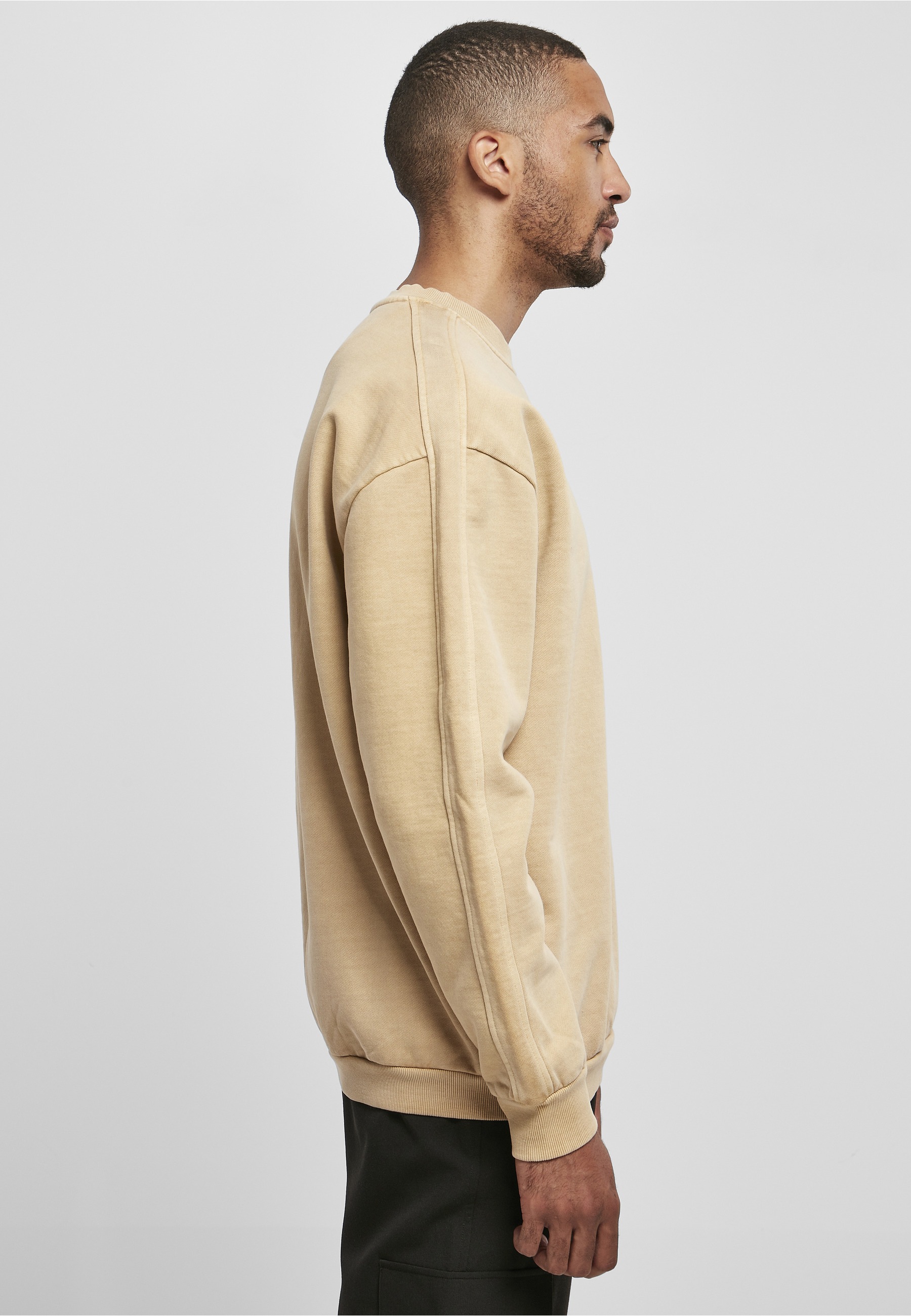 URBAN CLASSICS Sweater »Urban Classics Herren Heavy Terry Garment Dye Crew«, 1 Stk.
