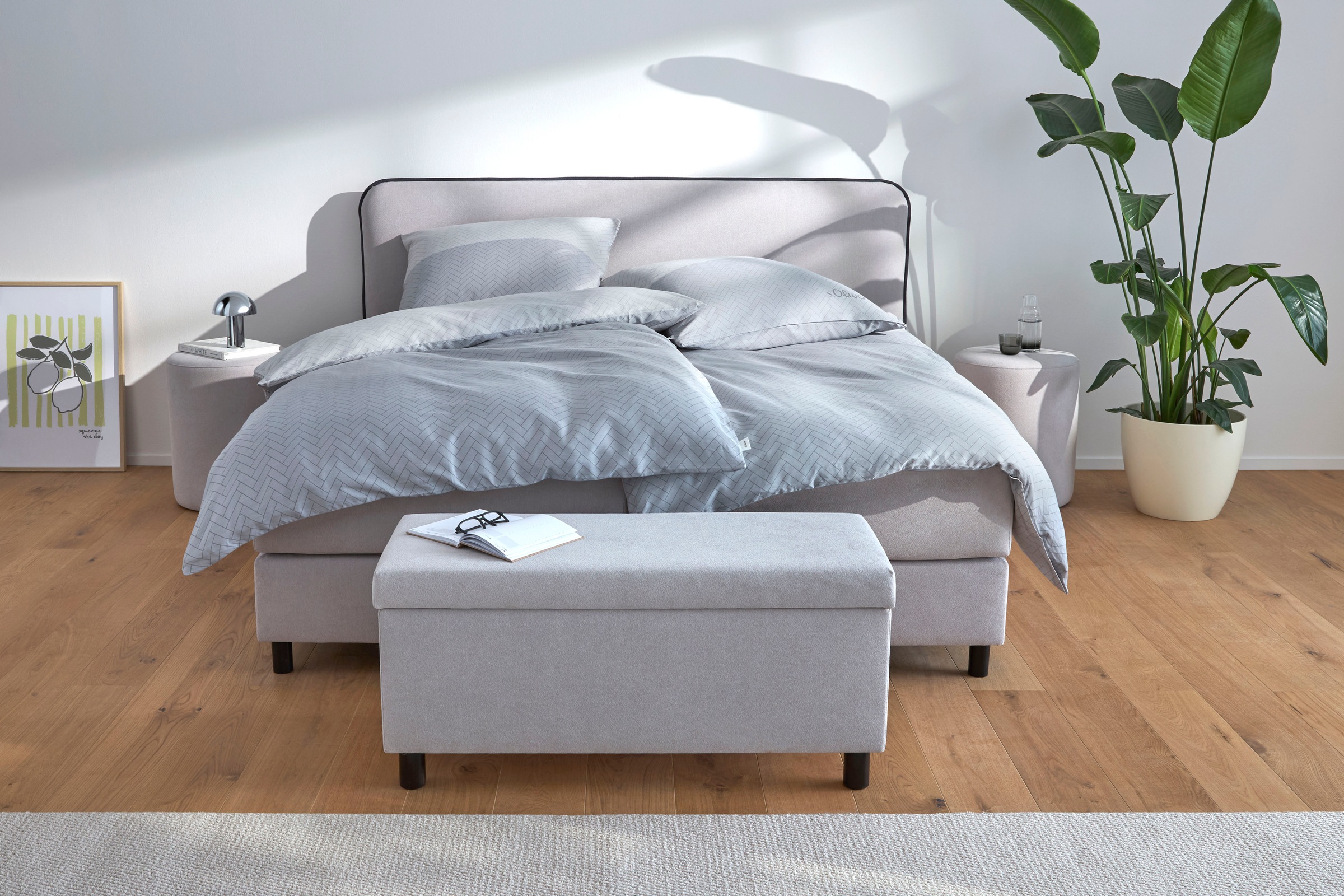 s.Oliver Boxspringbett »Kuhmo in verschiedenen Größen inkl. Topper« wahlweise mit Bonnell- oder TTFK-Matratze in H2, H3 o. H4 erhältlich