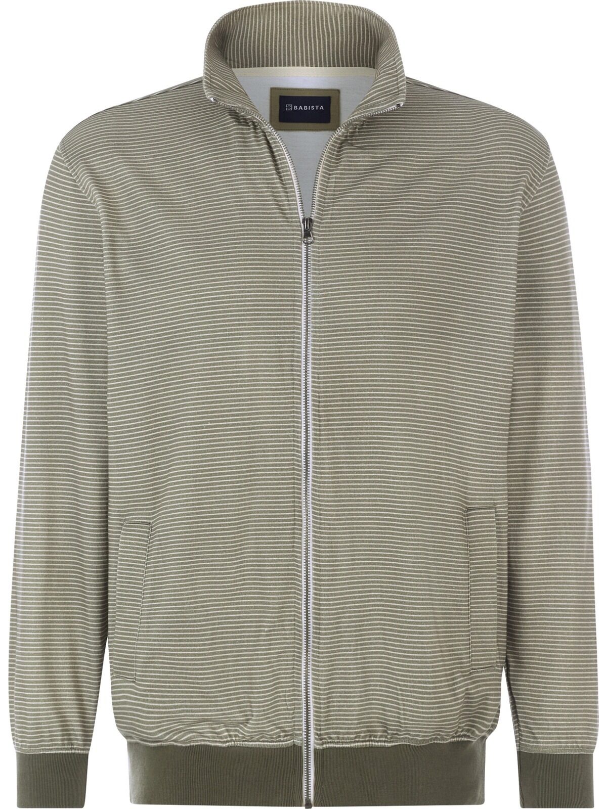 Sweatjacke BABISTA "Sweatjacke NORIETTA", Herren, Gr. M, grün (khaki), Obermaterial: 100% Baumwolle CO., Sweatjacken Sweatjacke 2
