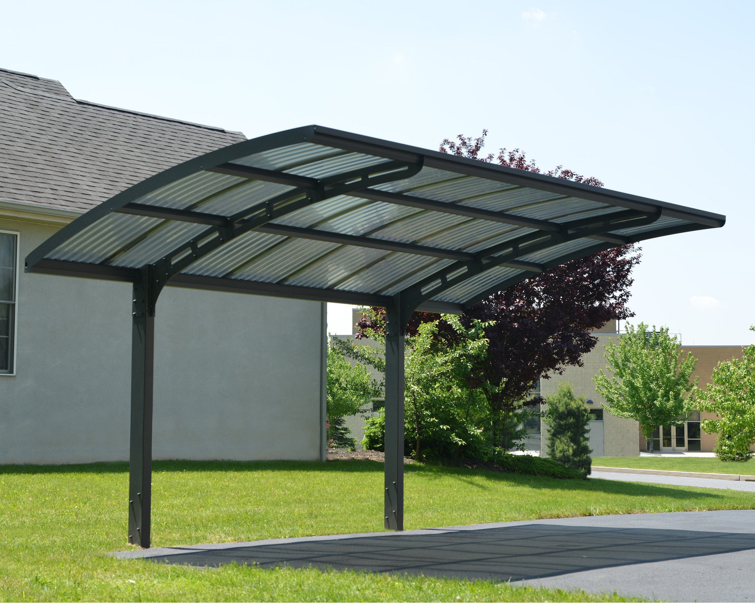 Palram - Canopia Einzelcarport »Arizona«, Aluminium, 260 cm, Anthrazit, 100% UV-geschützt
