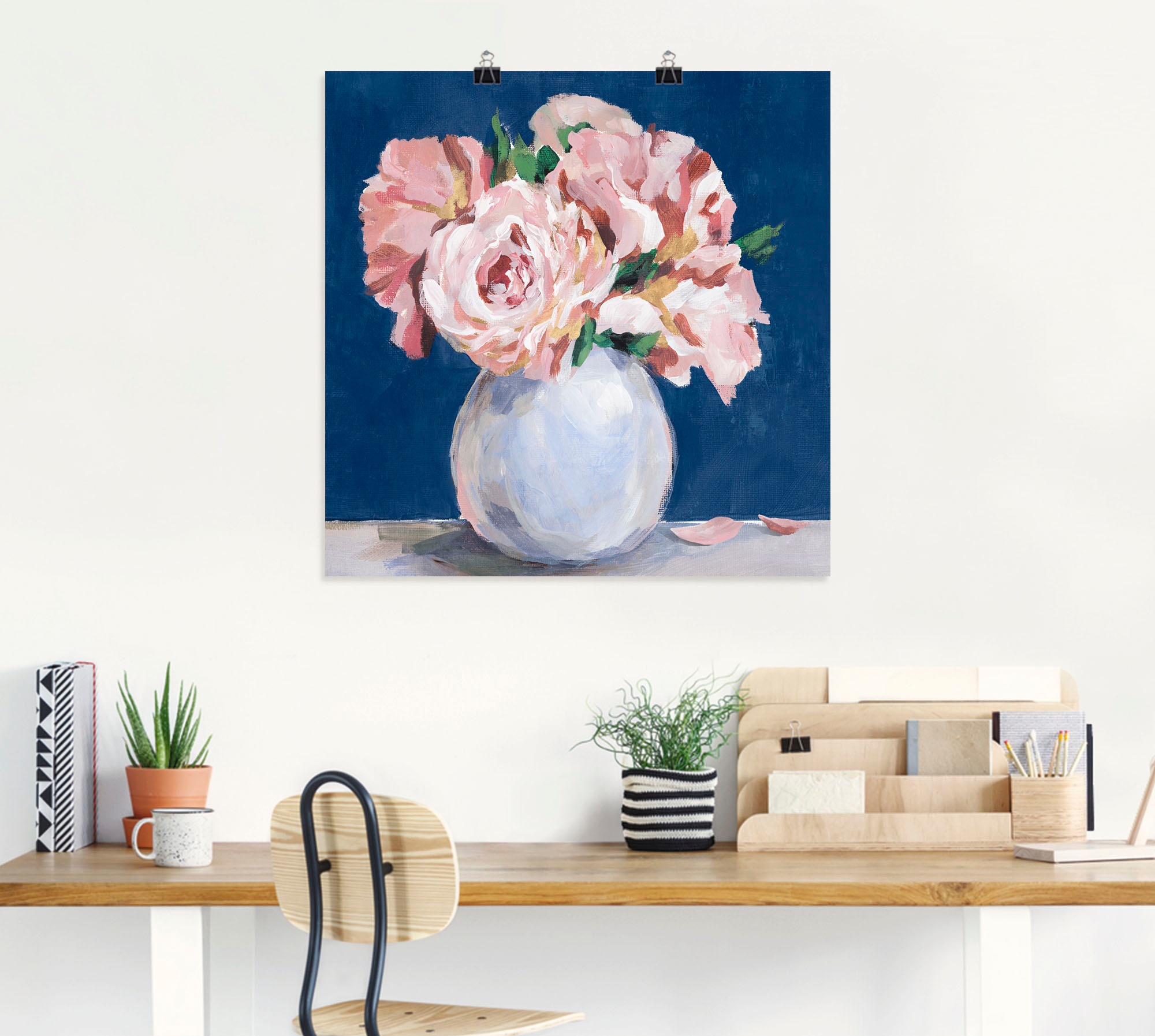 Artland Wandbild "Süße Pfingstrosen in der Vase", Blumenbilder, (1 St.), al günstig online kaufen