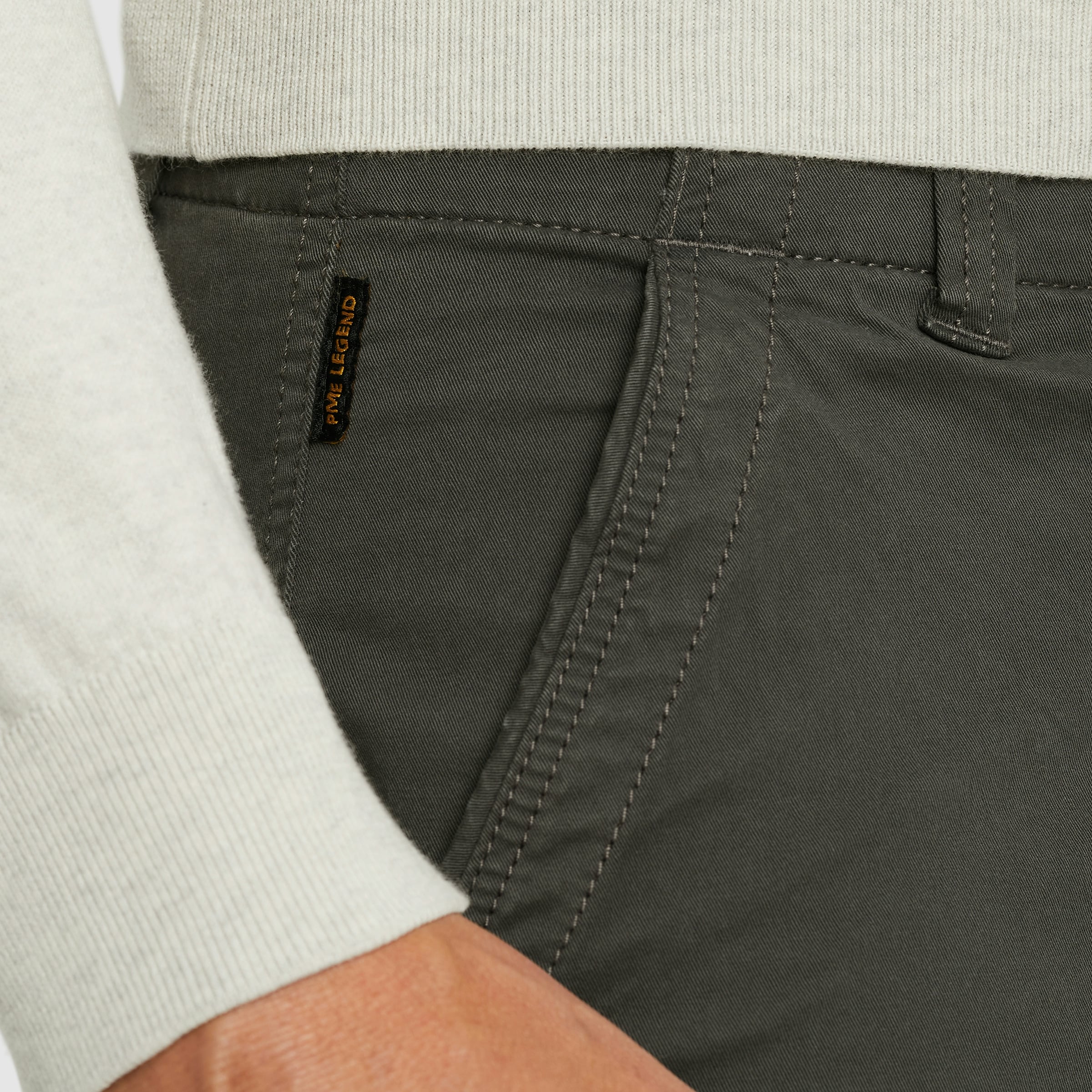 PME LEGEND Cargohose »Nordrop Stretch Twill«, mit Logo Stickerei