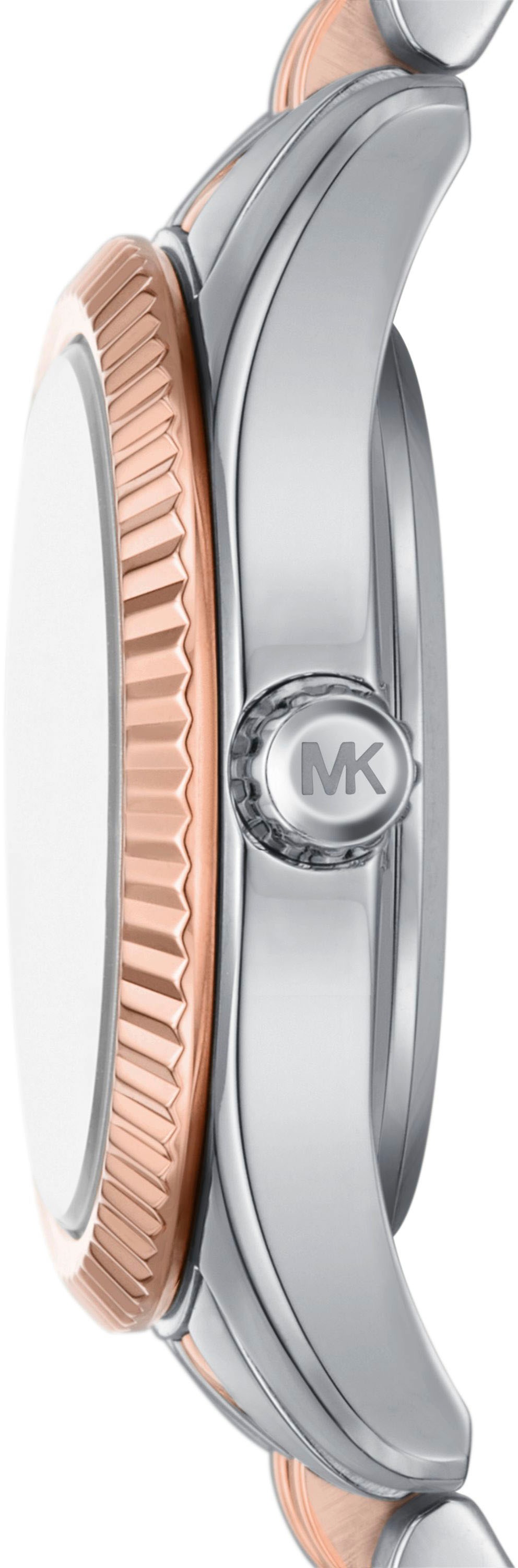 MICHAEL KORS Quarzuhr »PETITE LEXINGTON«, (Set, 3 tlg., mit 2 dazu passenden Schmuckarmbändern), Armbanduhr, Damenuhr, ideal auch als Geschenk, Edelstahlarmband