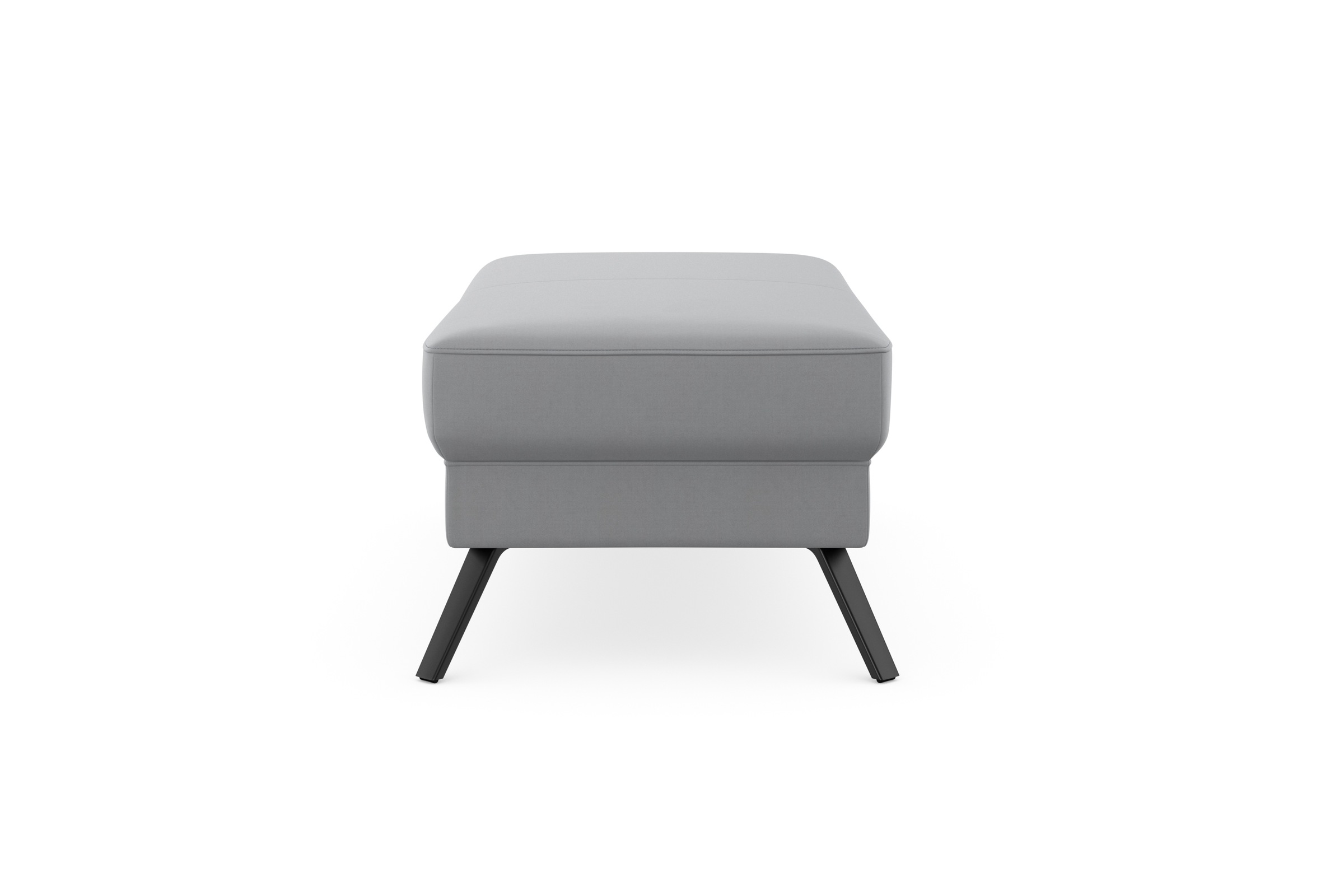 Hockerbank SIT & MORE "Lindholm", grau (hellgrau), B:135cm H:48cm T:65cm, Hocker 3