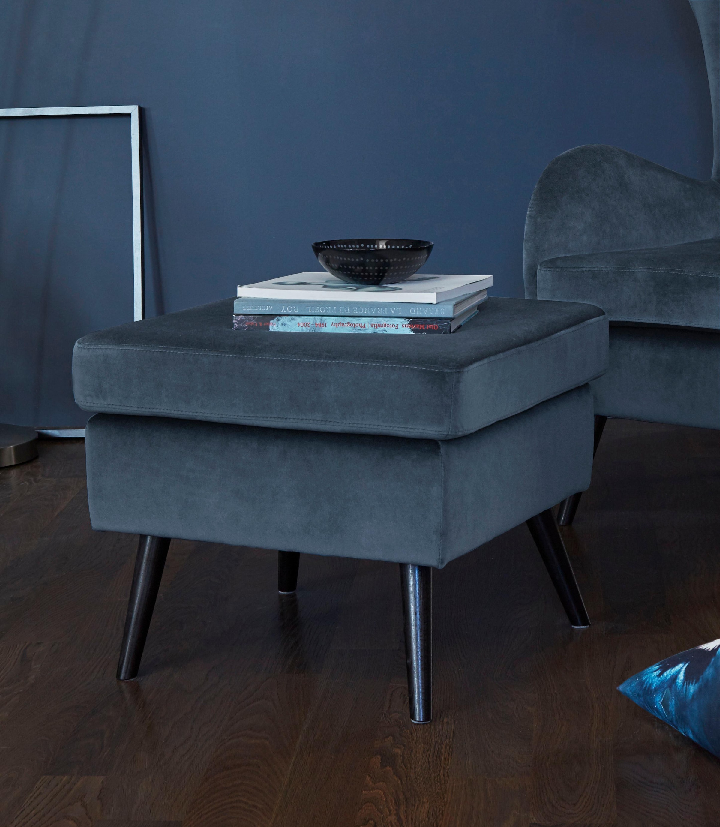 Home affaire Hocker "Salla" Bezug auch in Luxus-Microfaser in Teddyfellopti günstig online kaufen