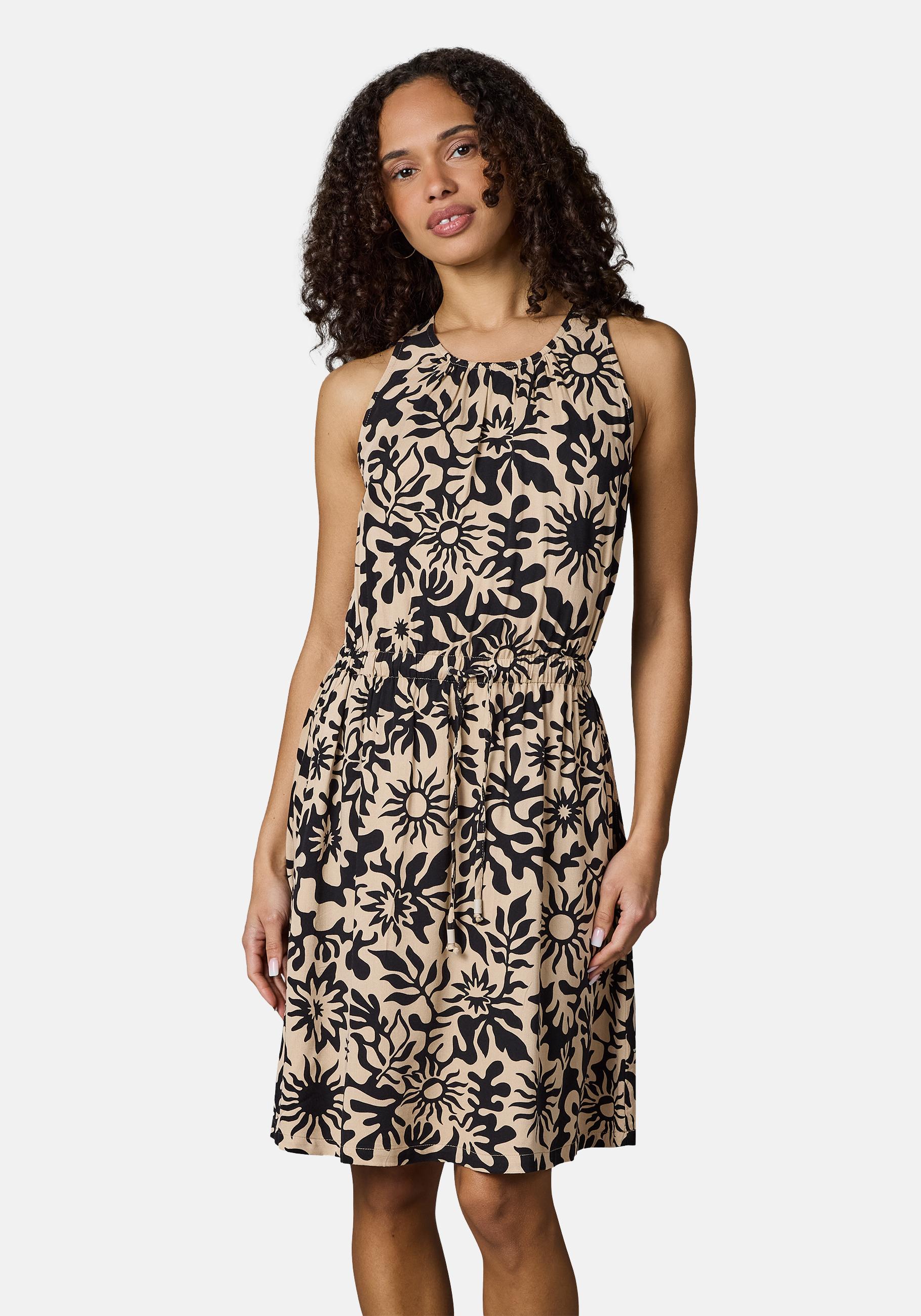 Ragwear Blusenkleid "Sanai Print YOUMODO" Eingrifftaschen Sommerkleid mit Schnürung und modischem Print