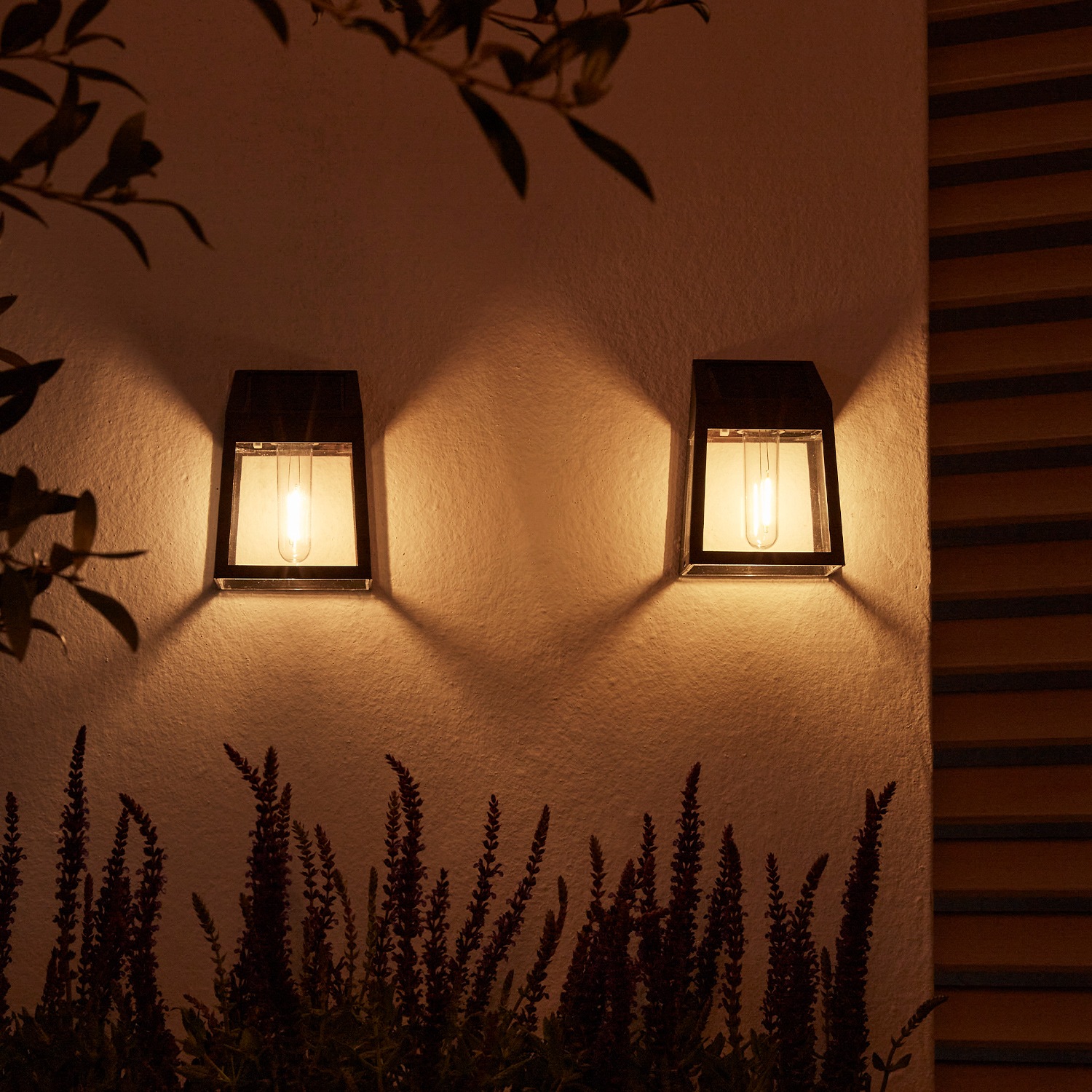 LUXFORM Außen-Wandleuchte »Solar-Wandleuchte - Vigo - LED - 3 Stück« LED-Modul 3 Stk. Solarbetrieben