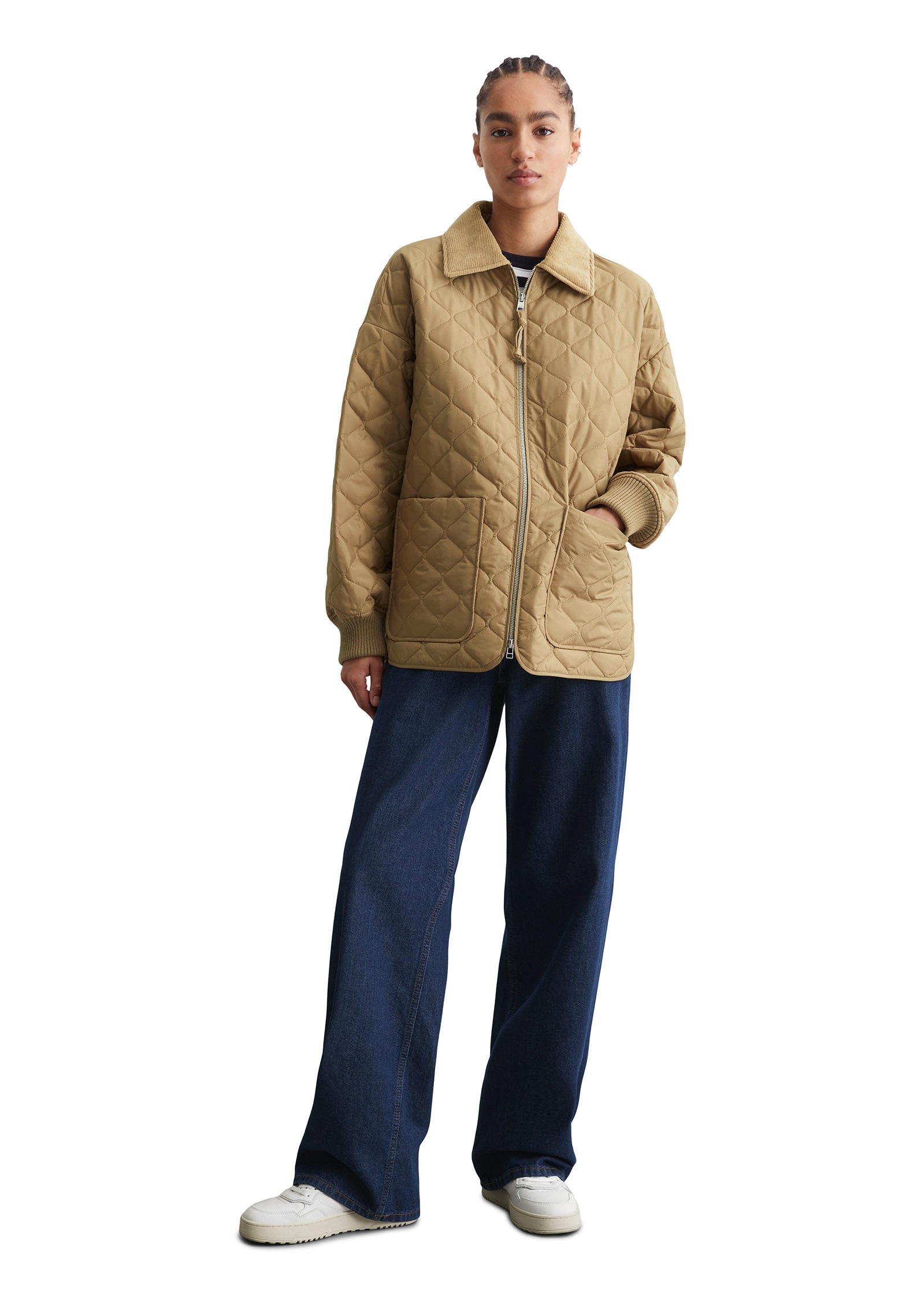 Marc O'Polo DENIM Outdoorjacke »aus wasserabweisendem Ripstop«, ohne Kapuze