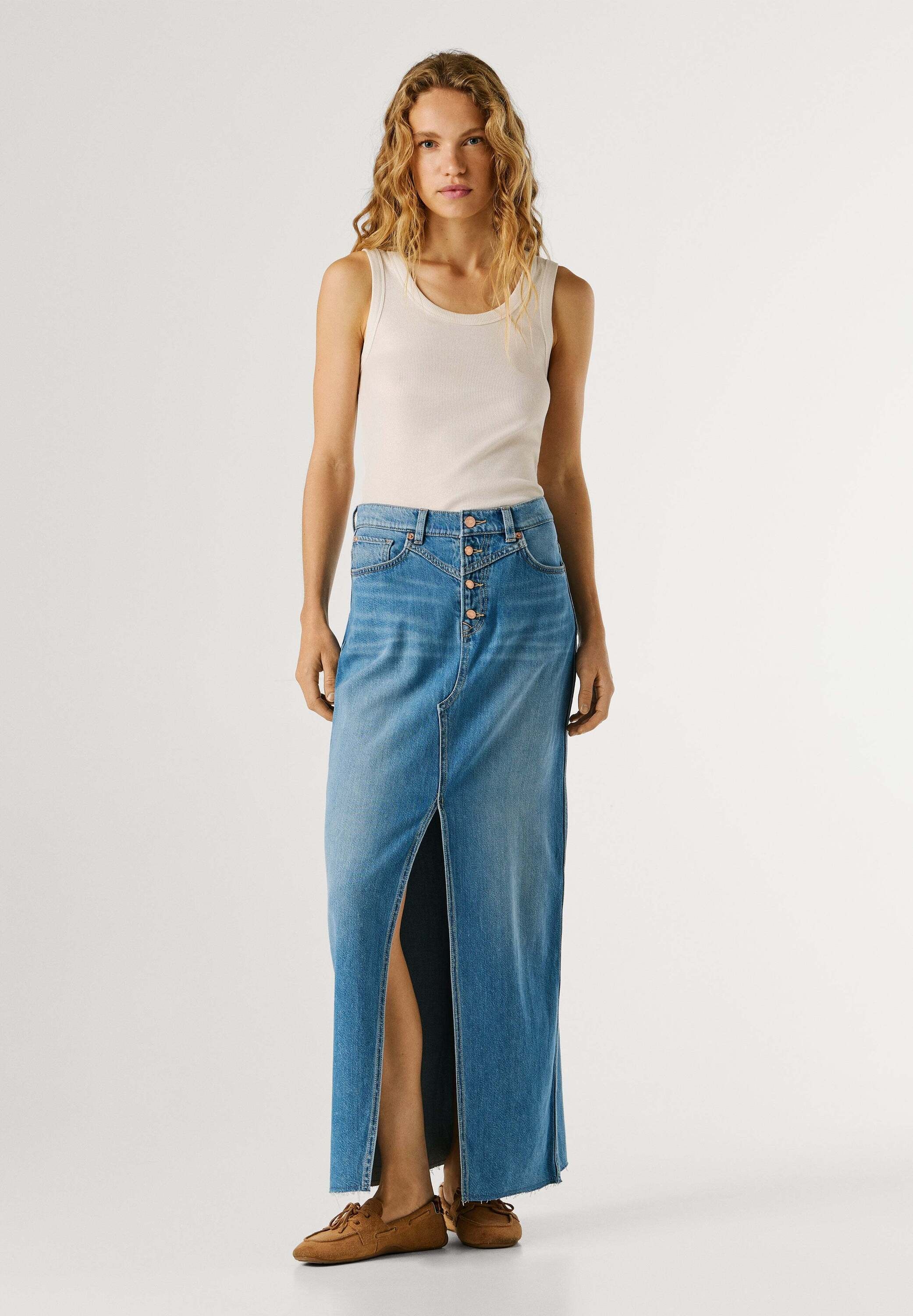 Pepe Jeans A-Linien-Rock »skirt MAXI SKIRT HW MIRA«