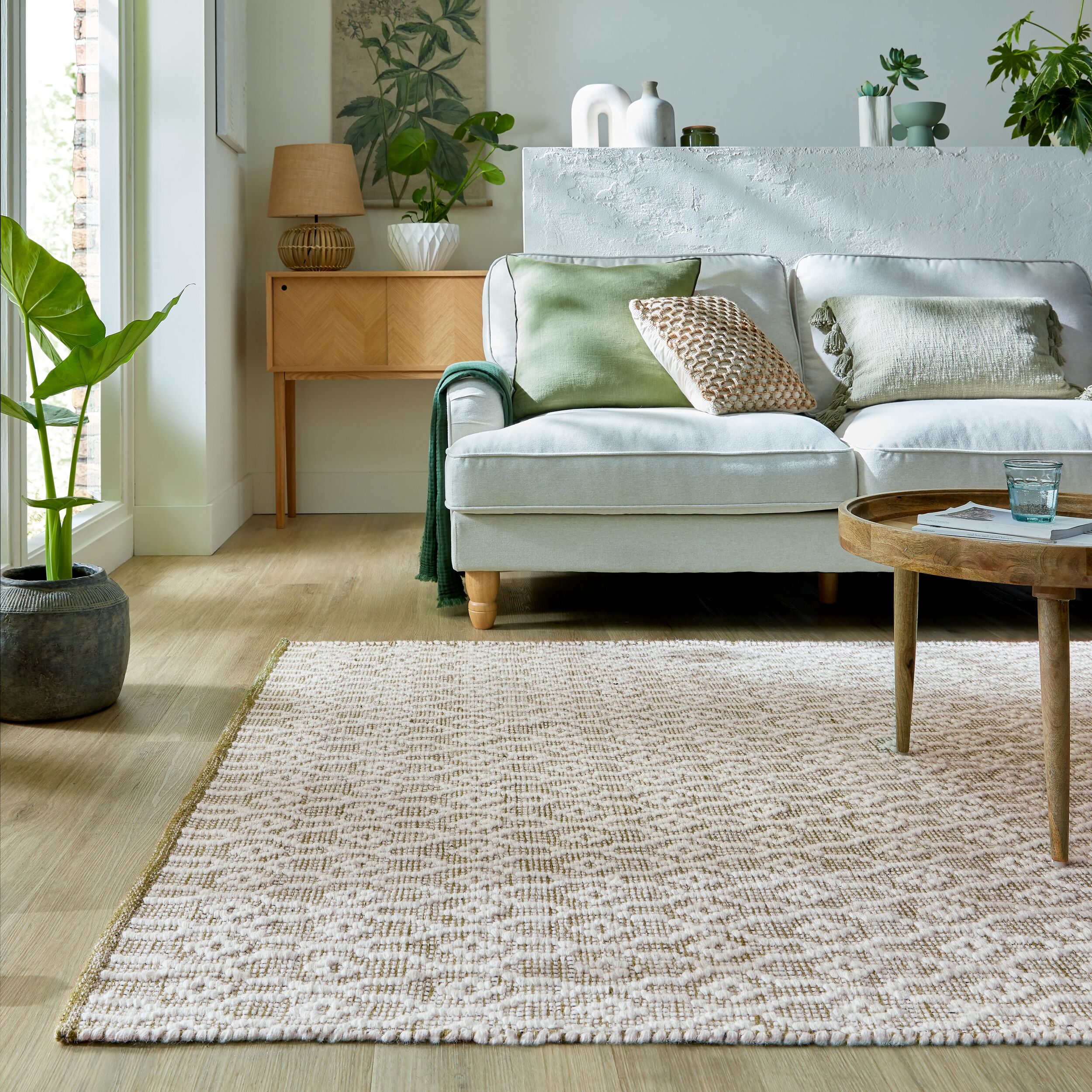 FLAIR RUGS "Dream" rechteckig 3 mm Höhe aus Wollmischung, Wohnzimmer, Schlafzimmer, Esszimmer