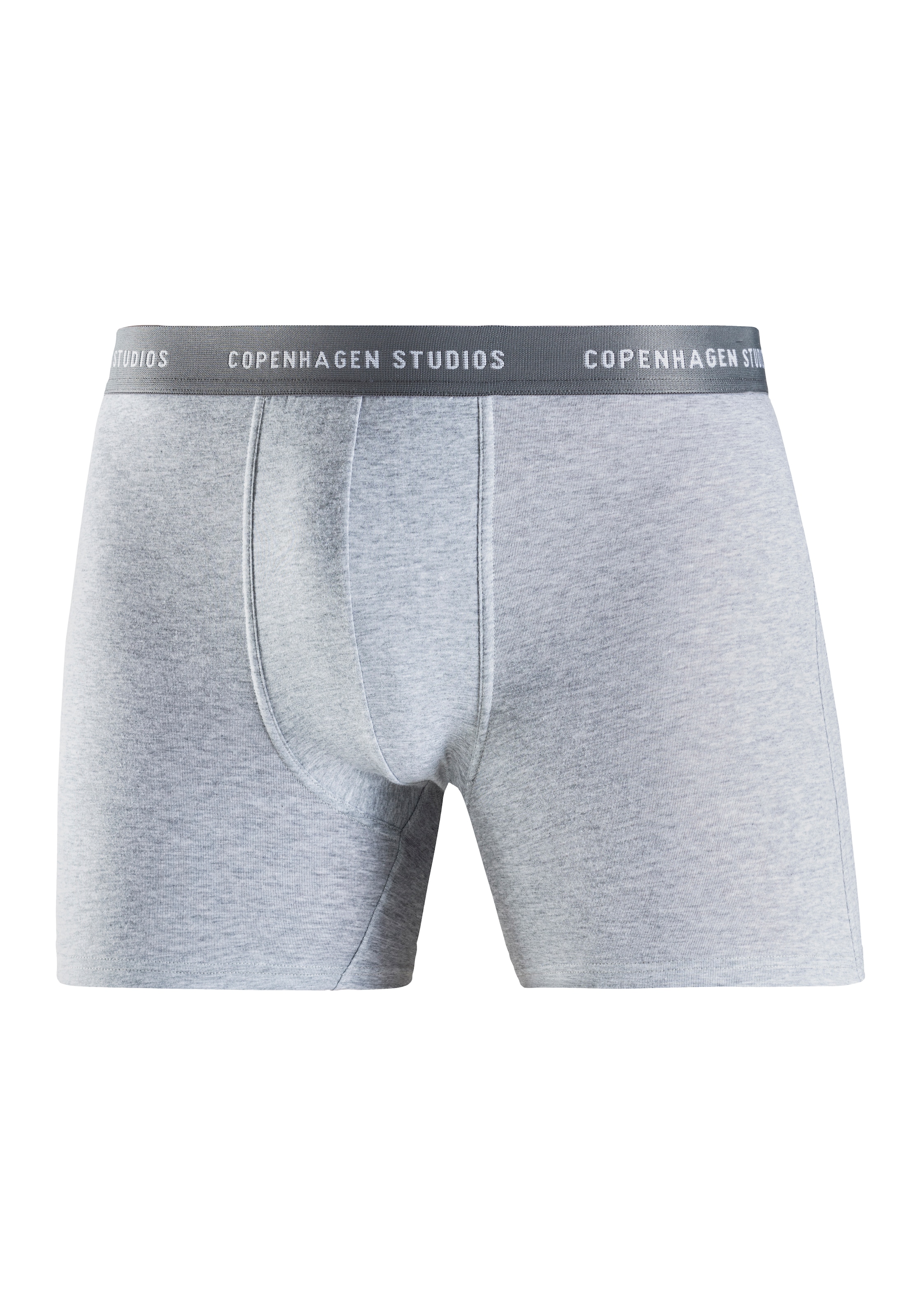 Copenhagen Studios Langer Boxer »Boxershorts für Herren«, (3 St.), mit längerem Bein und Logobund