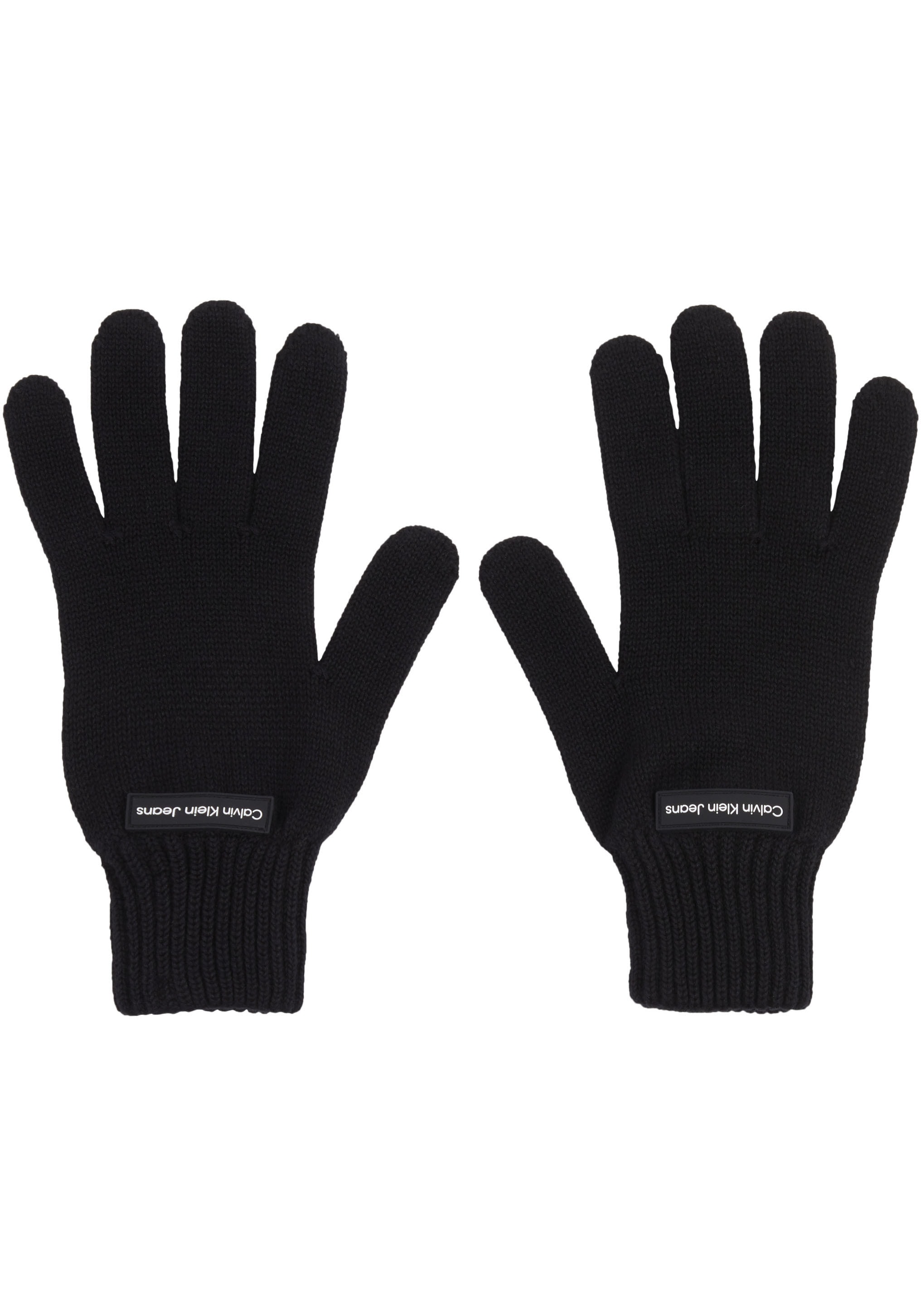 Calvin Klein Jeans Strickhandschuhe "INST PATCH GLOVES", mit Logopatch günstig online kaufen