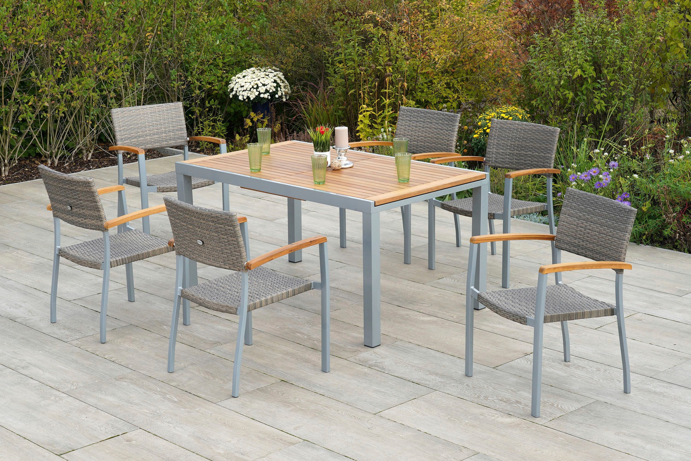 MERXX Garten-Essgruppe »Silano«, (7 tlg.)