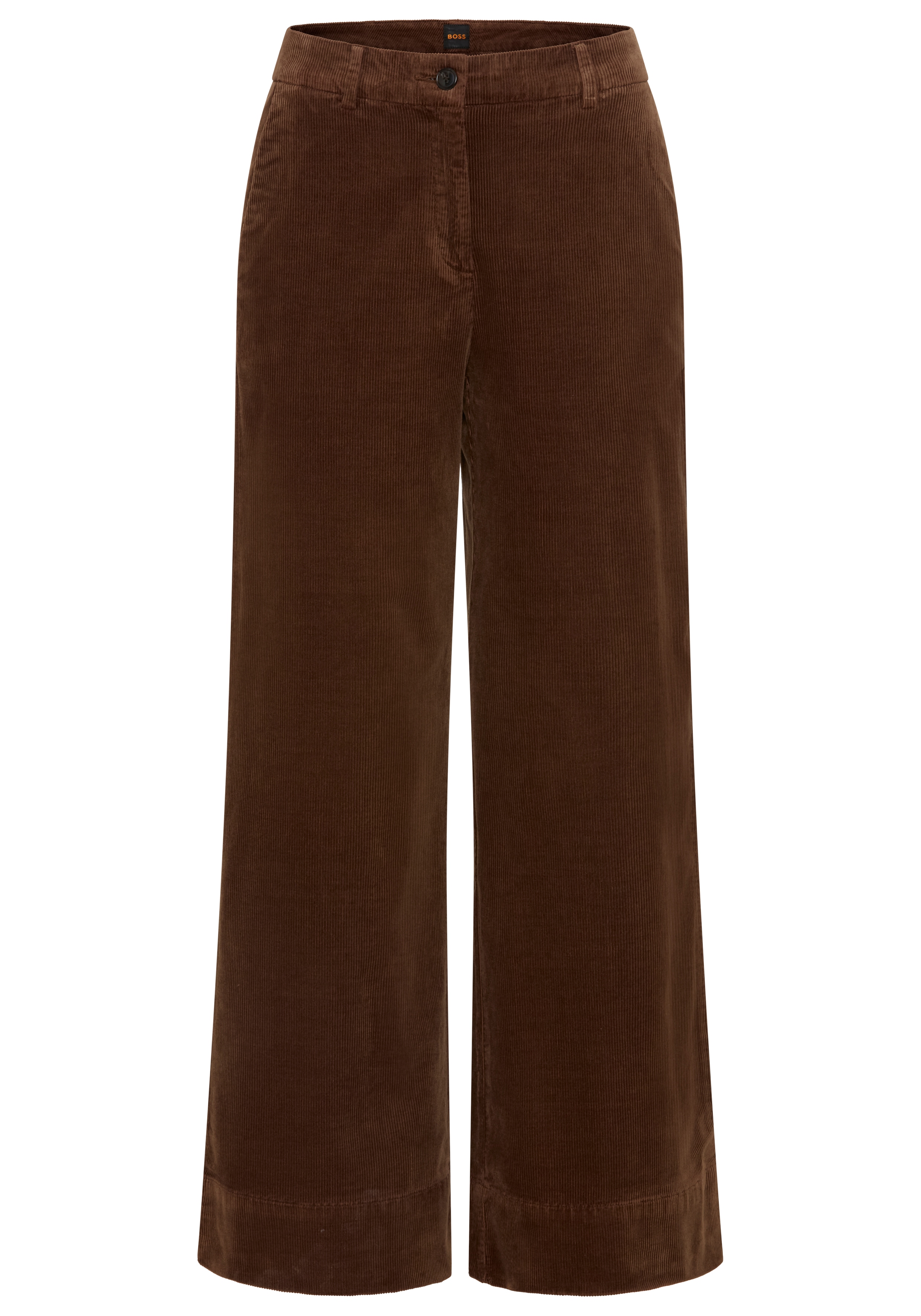 BOSS ORANGE Cordhose "Tacodi Premium Damenmode" aus Baumwoll-Modal-Mix mit Stretch
