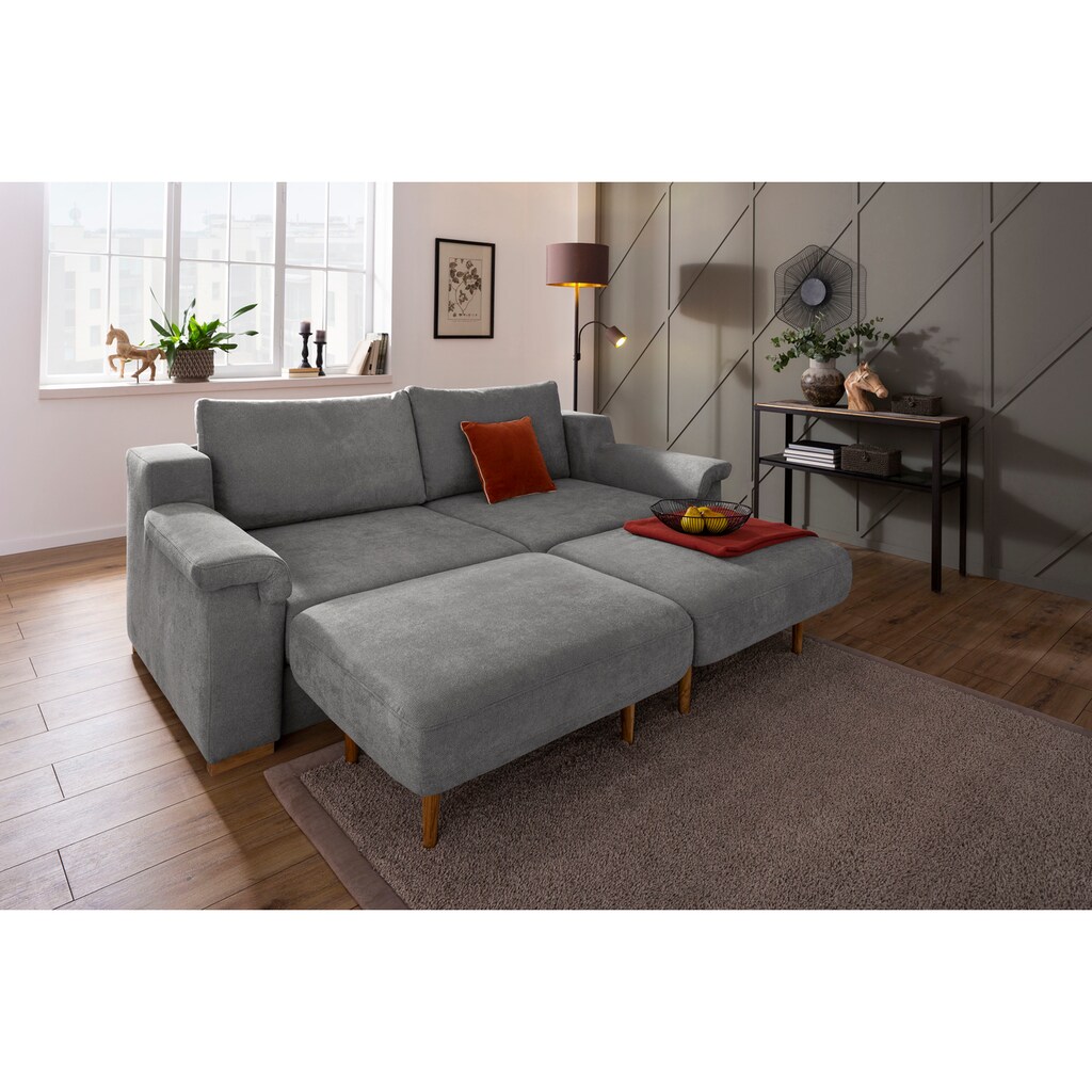 Wohnen Sofas & Couches Home affaire Polstergarnitur »Tiny November«, (3 tlg.), Verwandlungsofa: 2 Hocker im Sofa integriert, kön Wohnen Sofas & Couches Home affaire Polstergarnitur »Tiny November«, (3 tlg.), Verwandlungsofa: 2 Hocker im Sofa integriert, kön