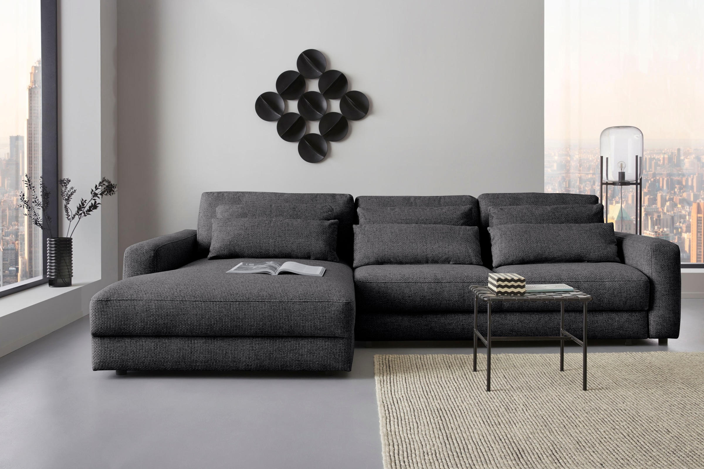 Places of Style Ecksofa "Bloomfield, bequem und elegant, L-Form", wahlweise günstig online kaufen