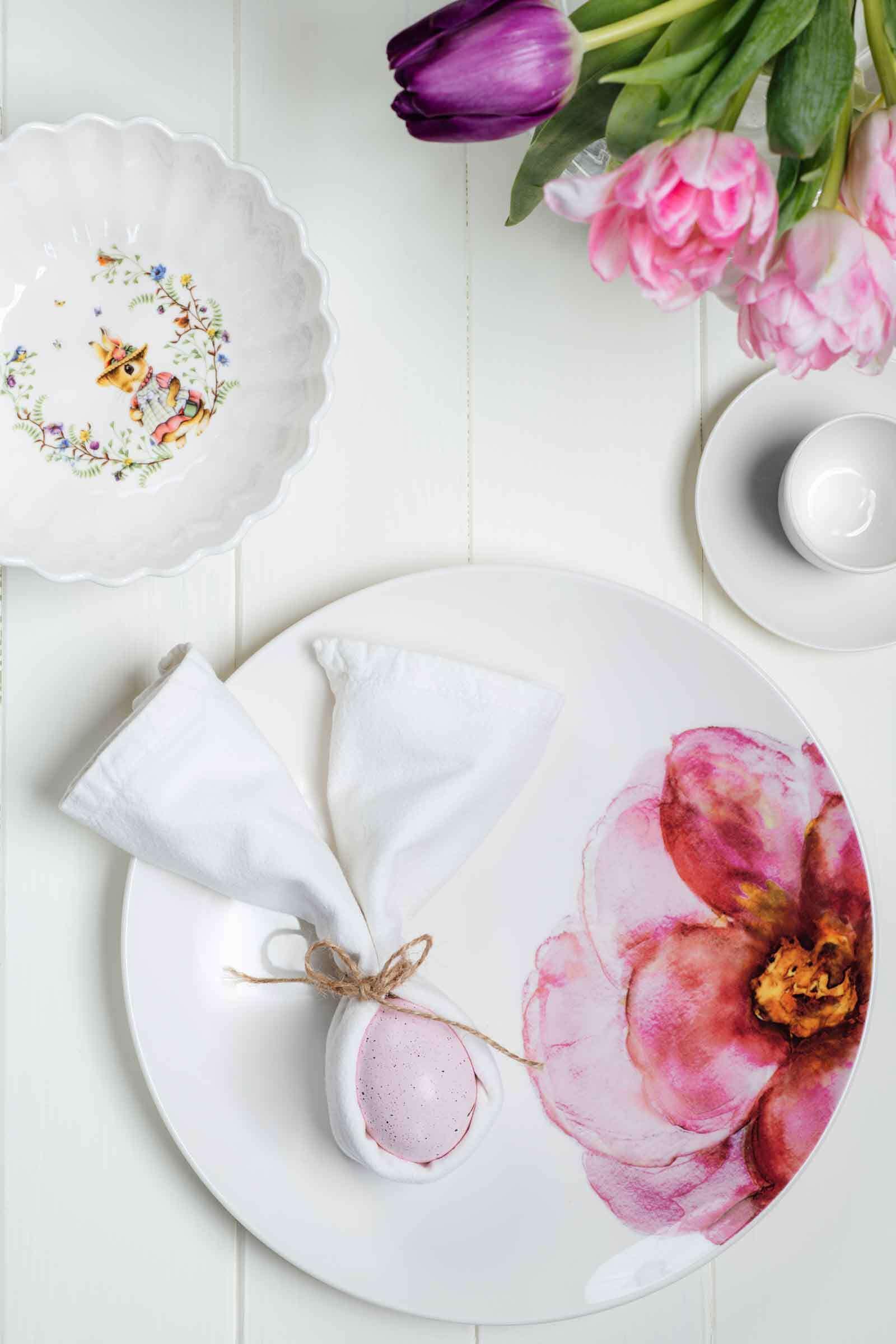 Villeroy & Boch Geschirr-Set »Tafelset Rose Garden 4er Set bunt«