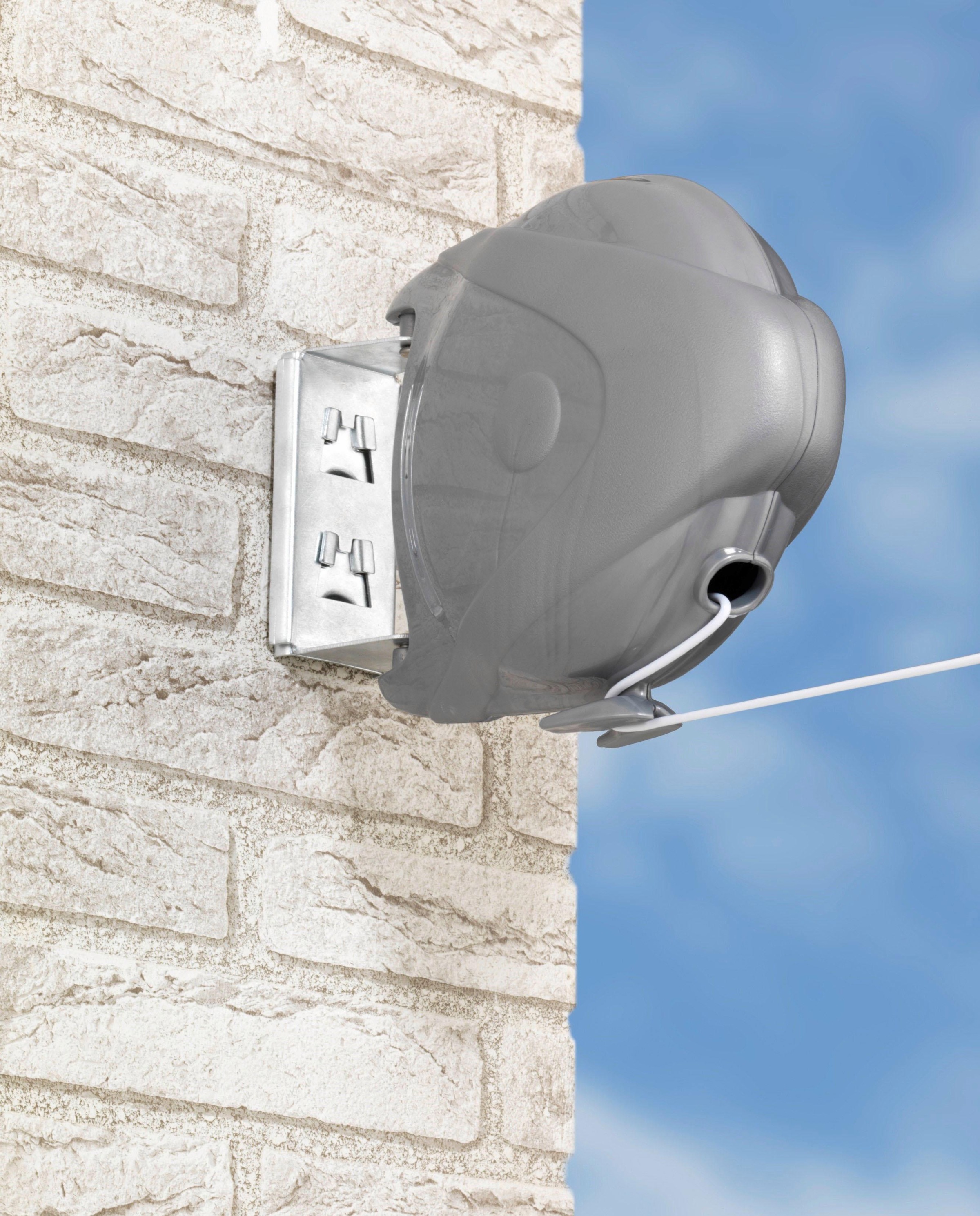 WENKO Wand-Wäscheleine "Modell Jumbo" ausziehbare Wäscheleine, 15 m Trocken günstig online kaufen