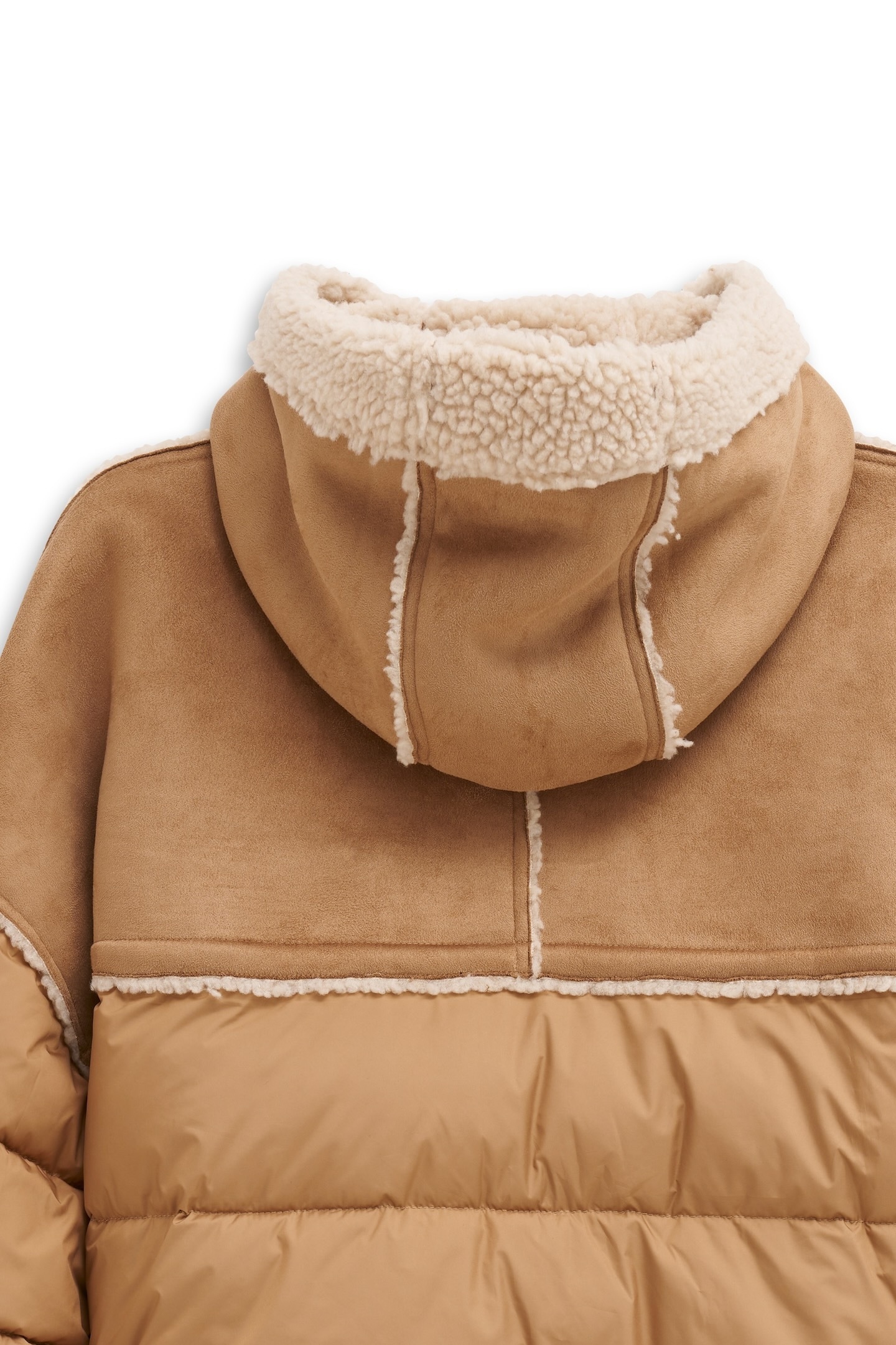 bugatti Langjacke »Regular Fit«, mit Kapuze, mit Kapuze und Kunstfell