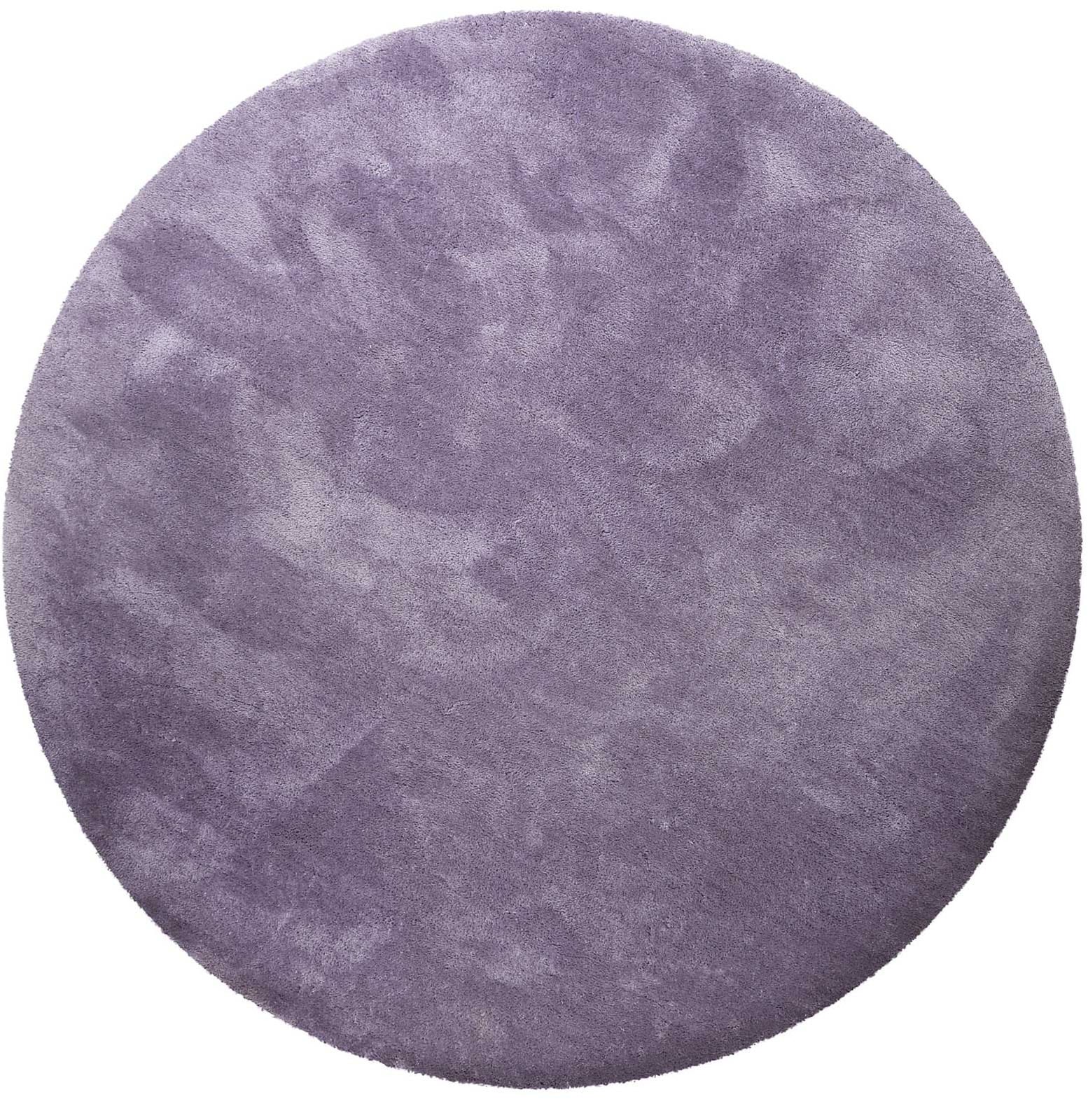 Homie Living Teppich "Pisa" rund 25 mm Höhe Hochflor, Microfaser, uni, weich, Shaggy, Wohnzimmer, Schlafzimmer
