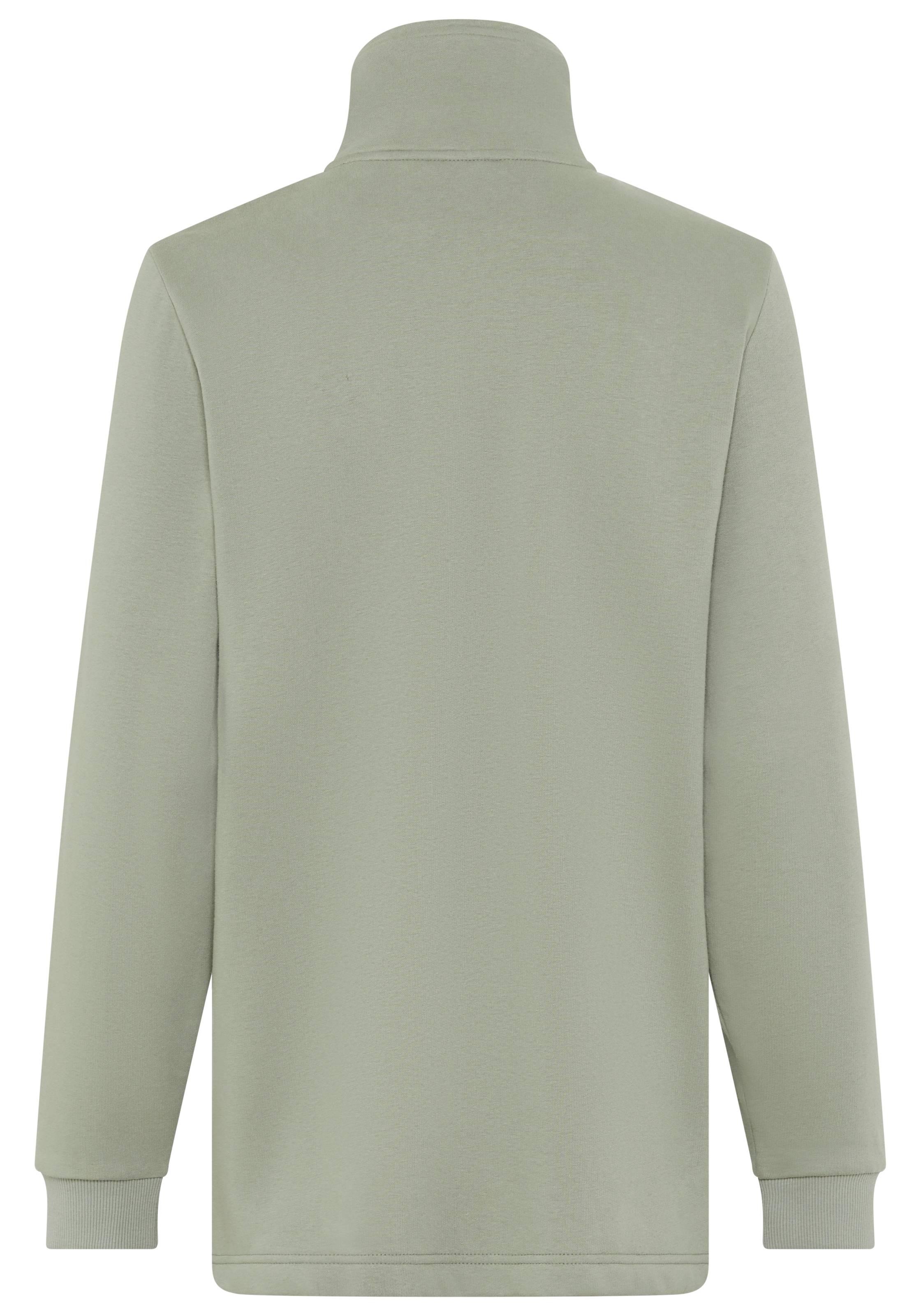 Laura Scott Sweatjacke, Weiche Baumwollmischung mit Stehkragen und Außentaschen