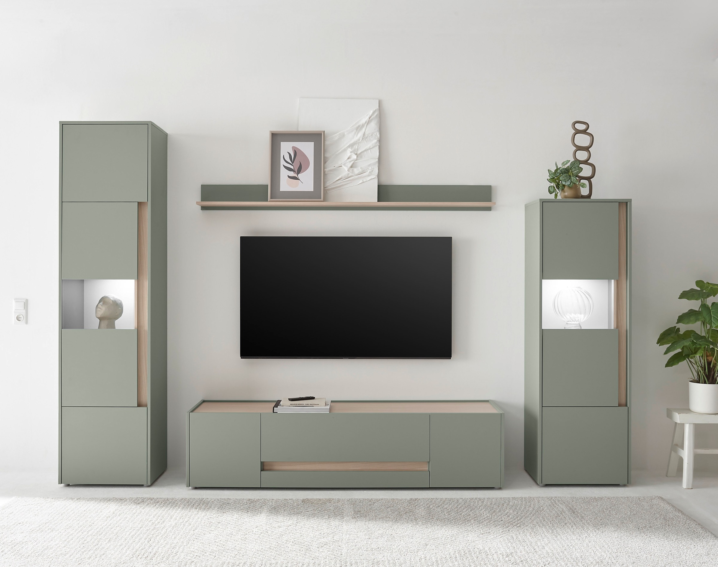 INOSIGN Wohnwand "City/Giron, moderne Anbauwand, Komplettset in vielen Farb günstig online kaufen