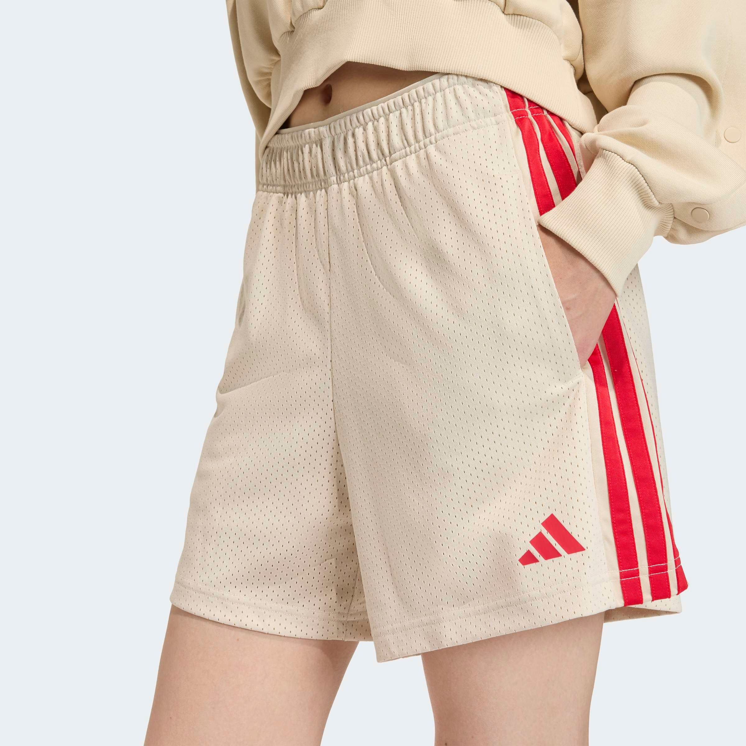 Adidas Stadium Mesh Shorts Crystal Linen / Pure Ruby XL 3