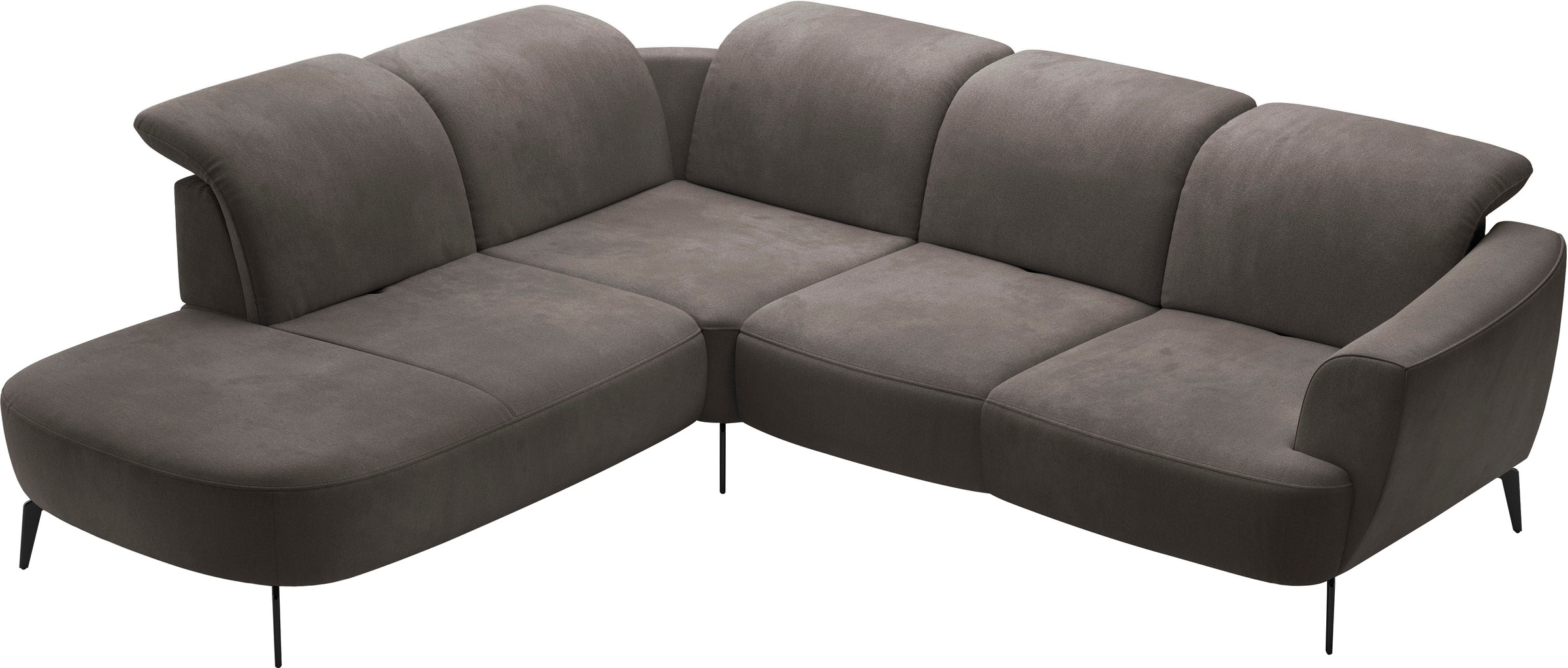 sit&more Ecksofa »Zoe«, ink.Sitztiefenverstellung, wahlweise mit Kopfteilverstellung