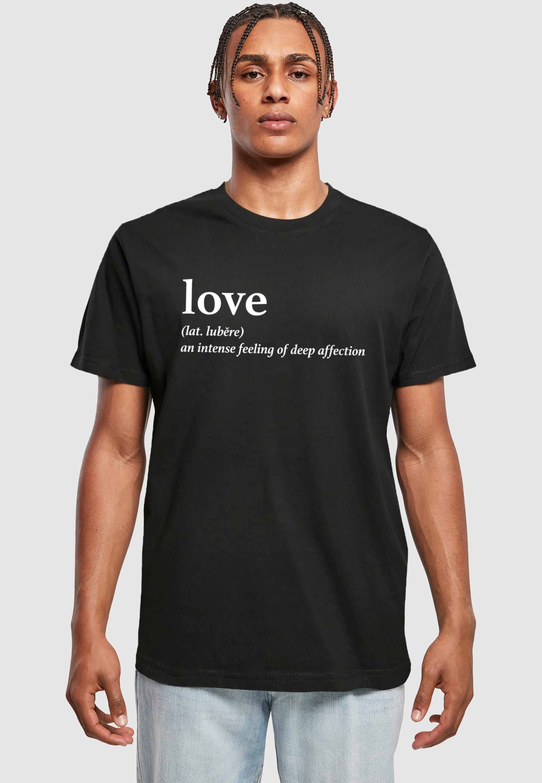 MisterTee T-Shirt »MisterTee Herren Love Definition T-Shirt Round Neck«