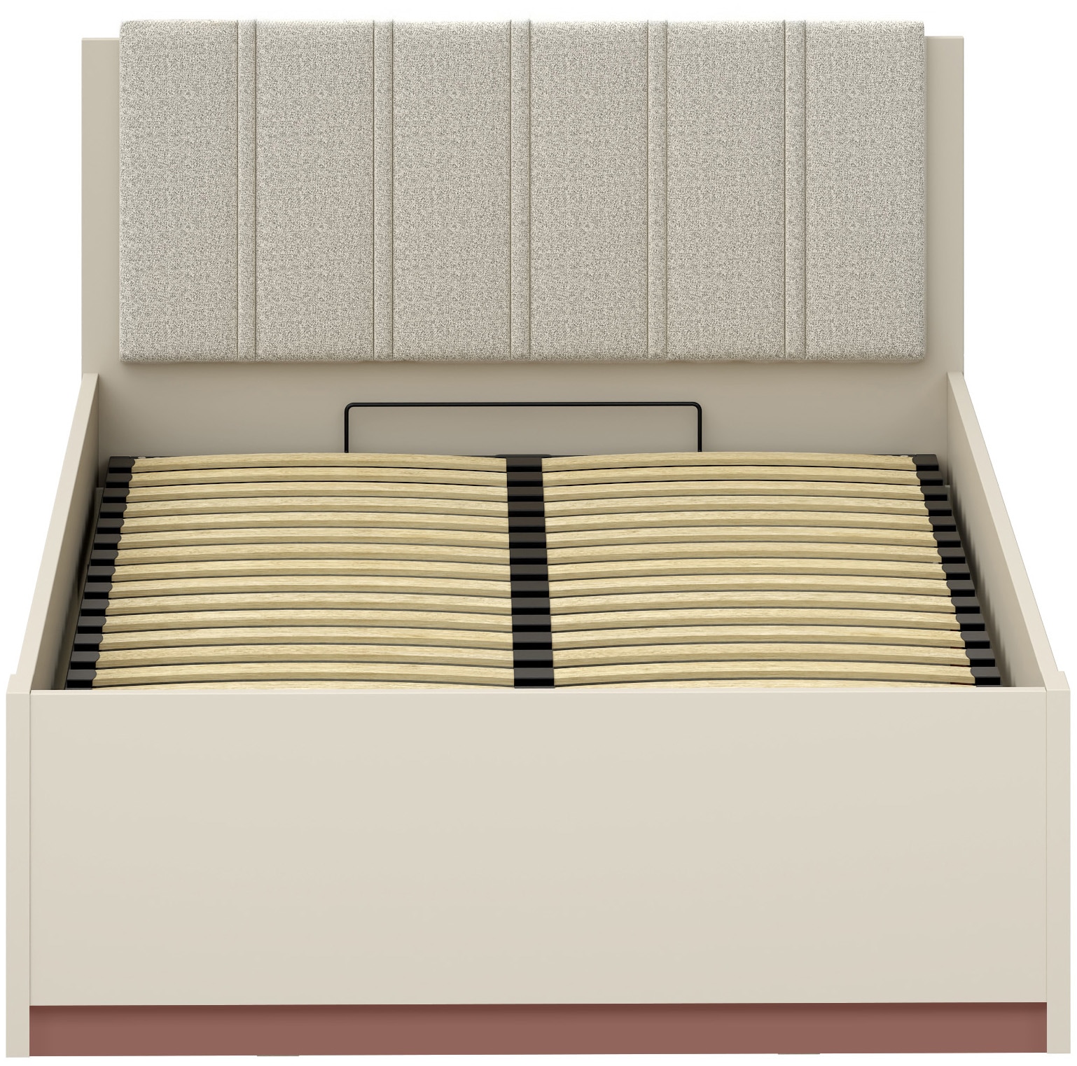 FORTE Bettgestell »Milles« aufklappbarer Lattenrost und gepolstertes Kopfteil