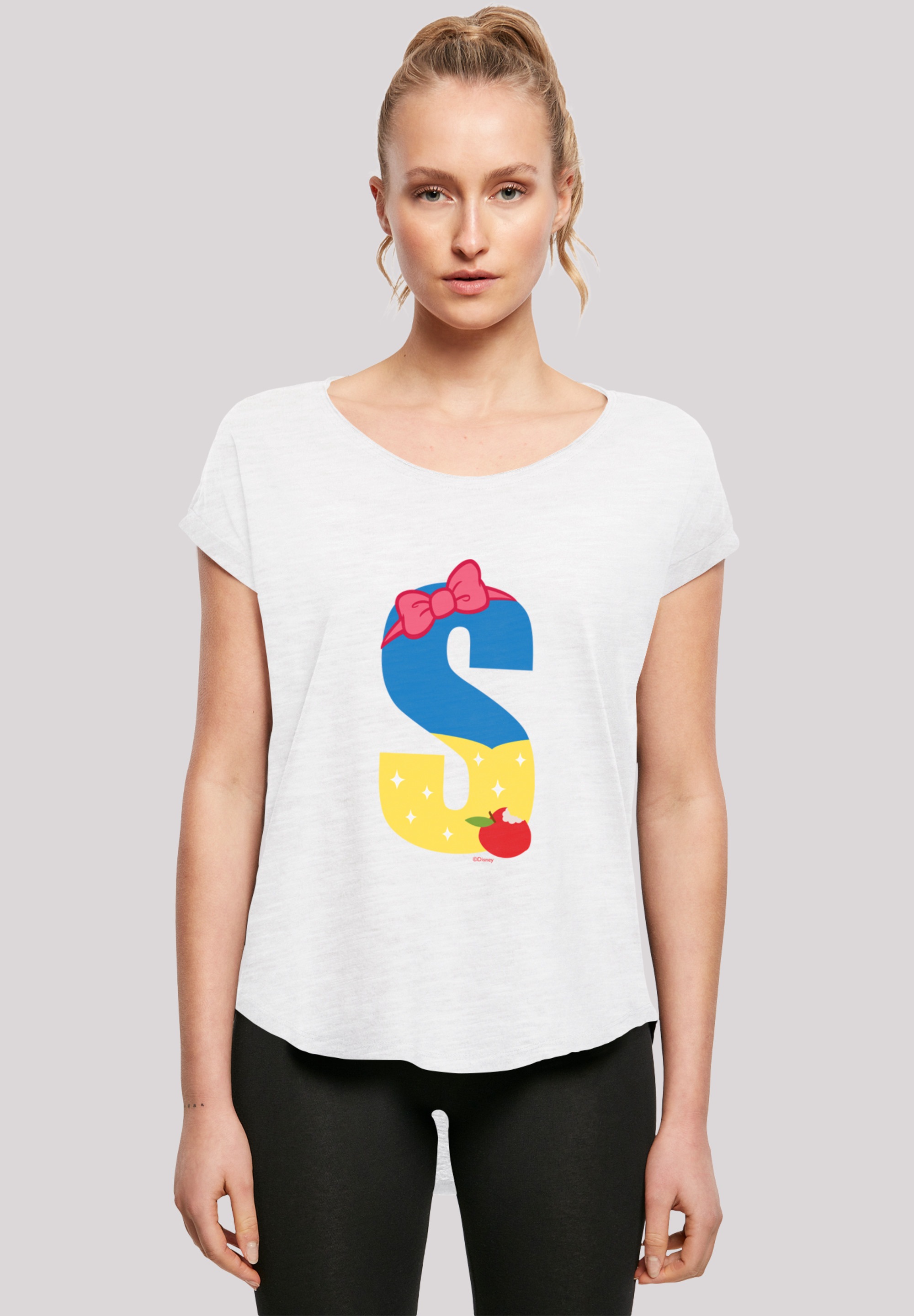 T-Shirt »Disney Alphabet S Is For Snow White Schneewittchen«, Print