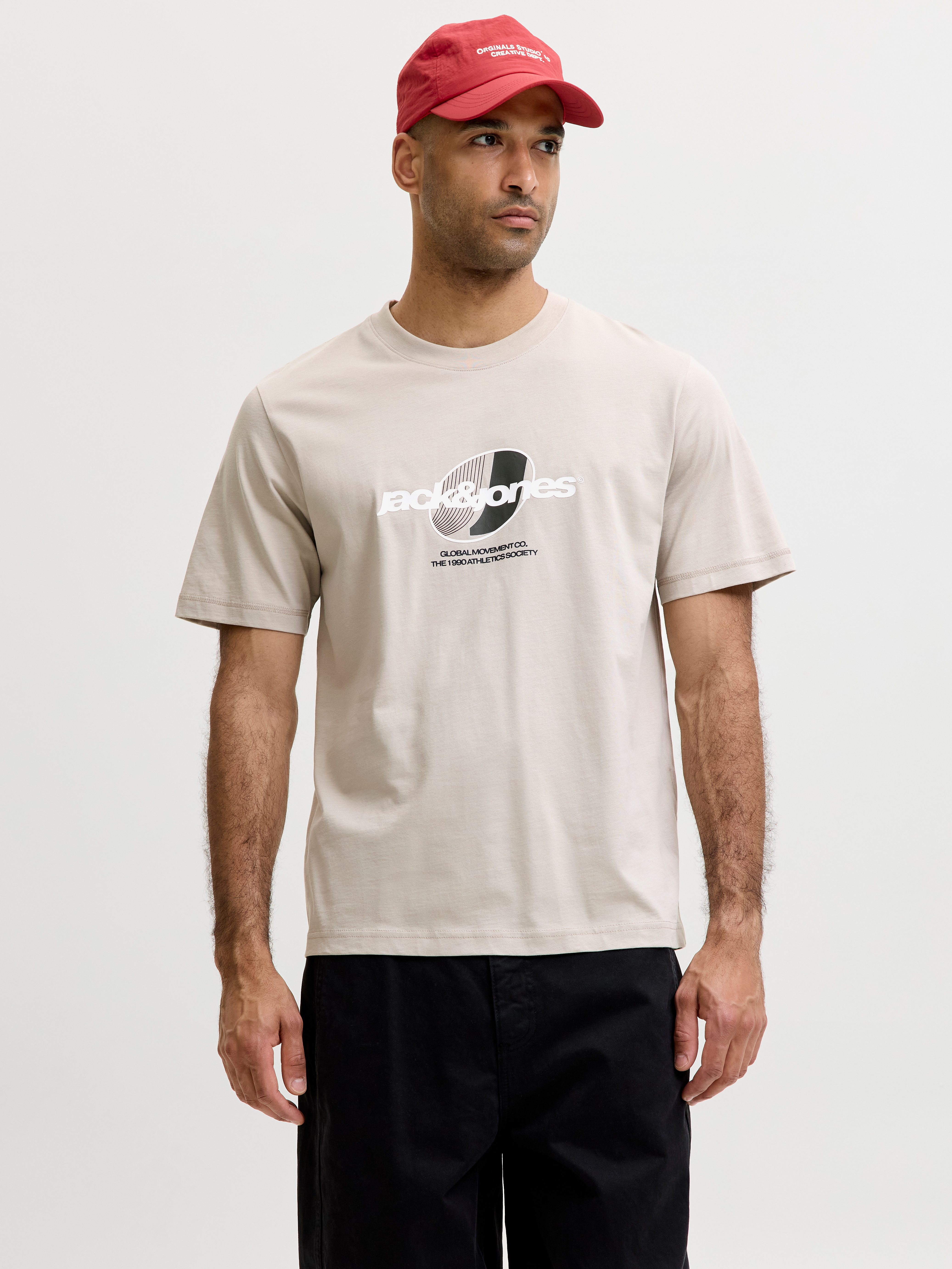 Jack & Jones "JCOCLUB GRAPHIC FRONT PRINT TEE SS CN" Baumwolle, regular fit