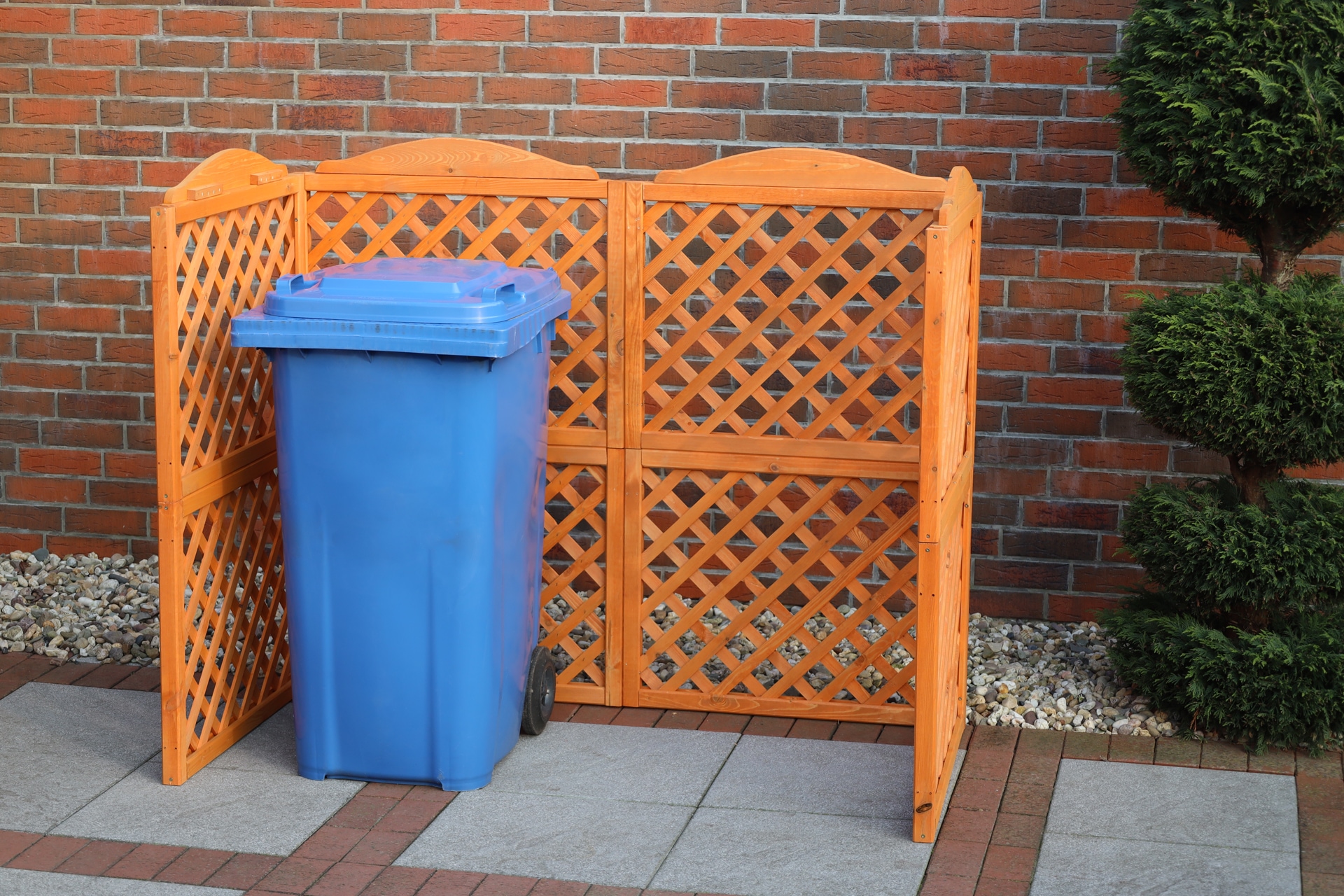 promadino Mülltonnenbox »Rex«, Abtrennung, für 2 x 240 l