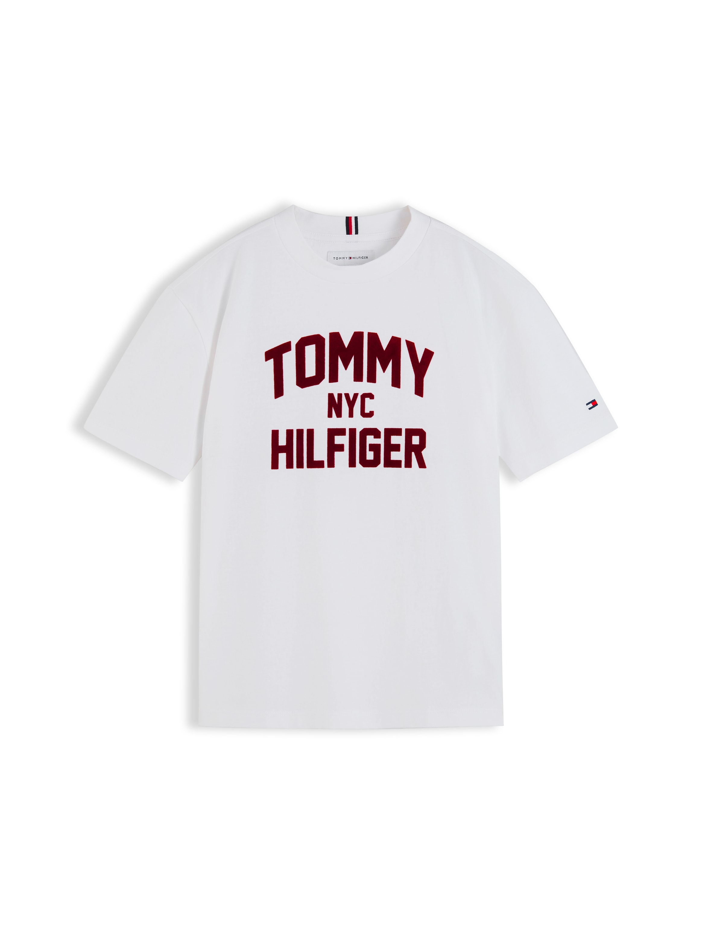 Tommy Hilfiger T-Shirt Rundhalsausschnitt, Regular Fit, Kinder bis 16 Jahre