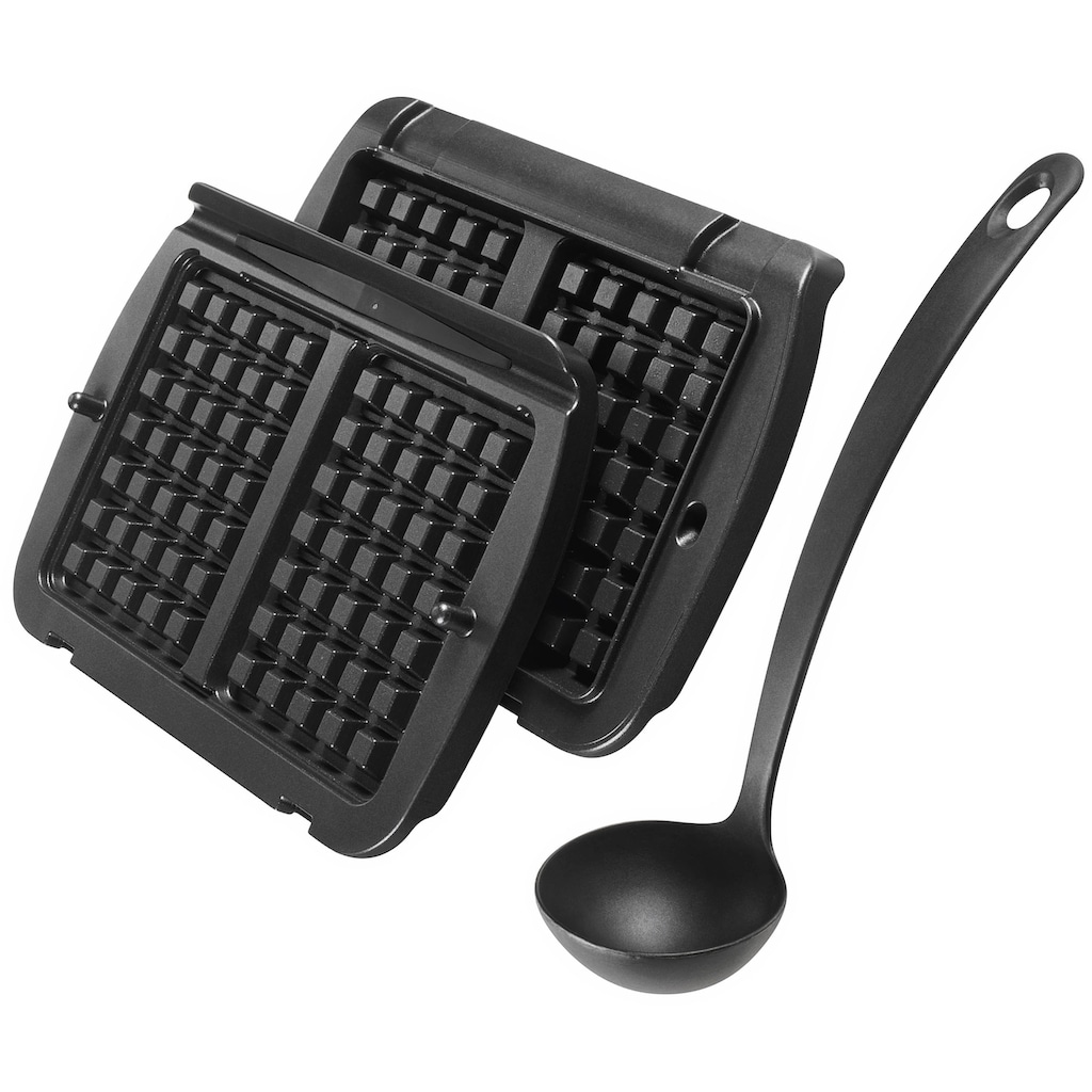 Tefal Waffelplatten »XA7248 OptiGrill«, Aluminium, (3 St.)