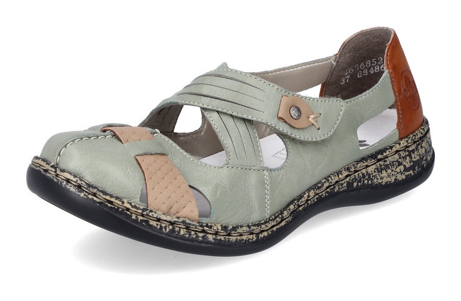 Rieker Klettschuh Spangenschuh, Slipper, Sommerschuh mit Cut-Outs günstig online kaufen