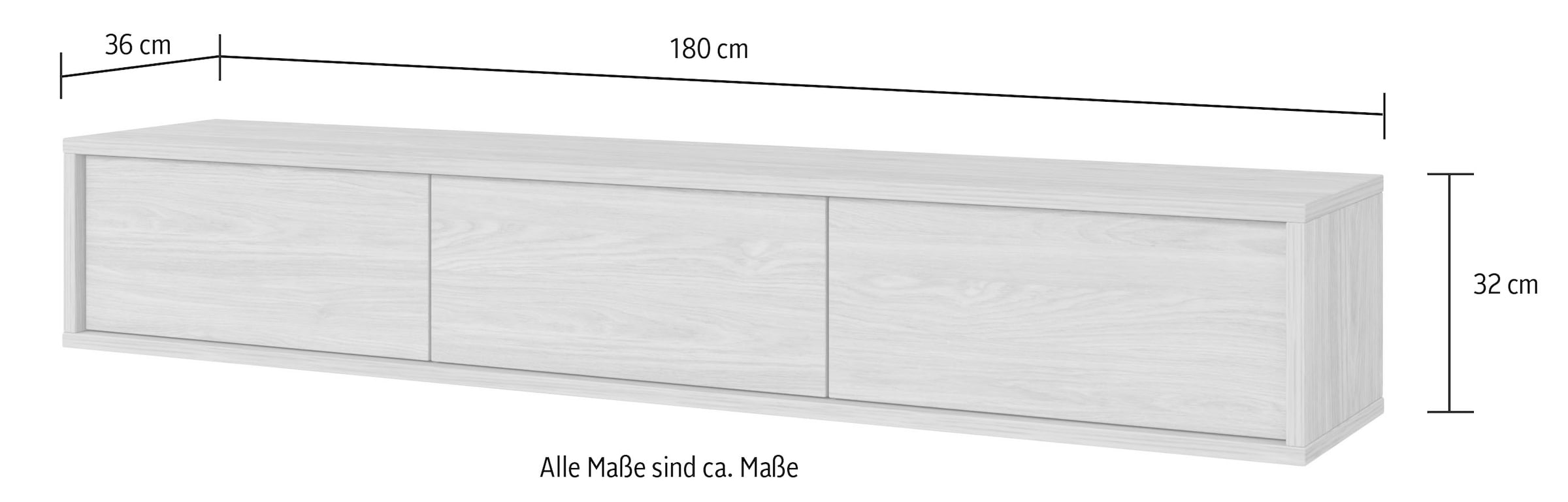 INOSIGN Lowboard »Frida«, Hängend oder stehend montierbar