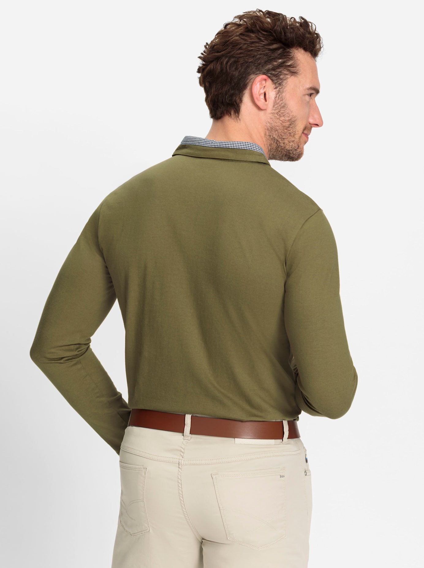 Thumbnail - Marco Donati Poloshirt "Langarm-Shirt" 1 Stk. tlg.