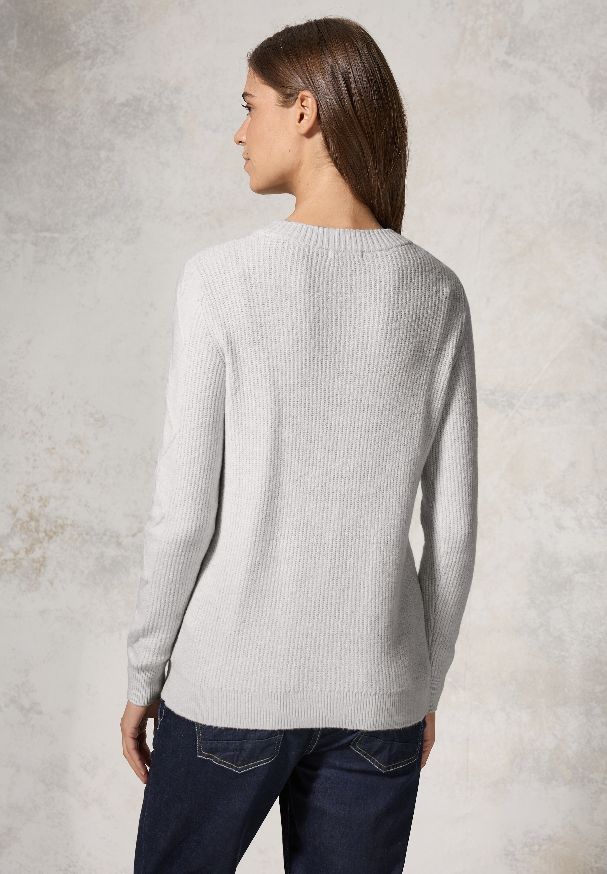 Cecil Strickpullover, aus softem Materialmix