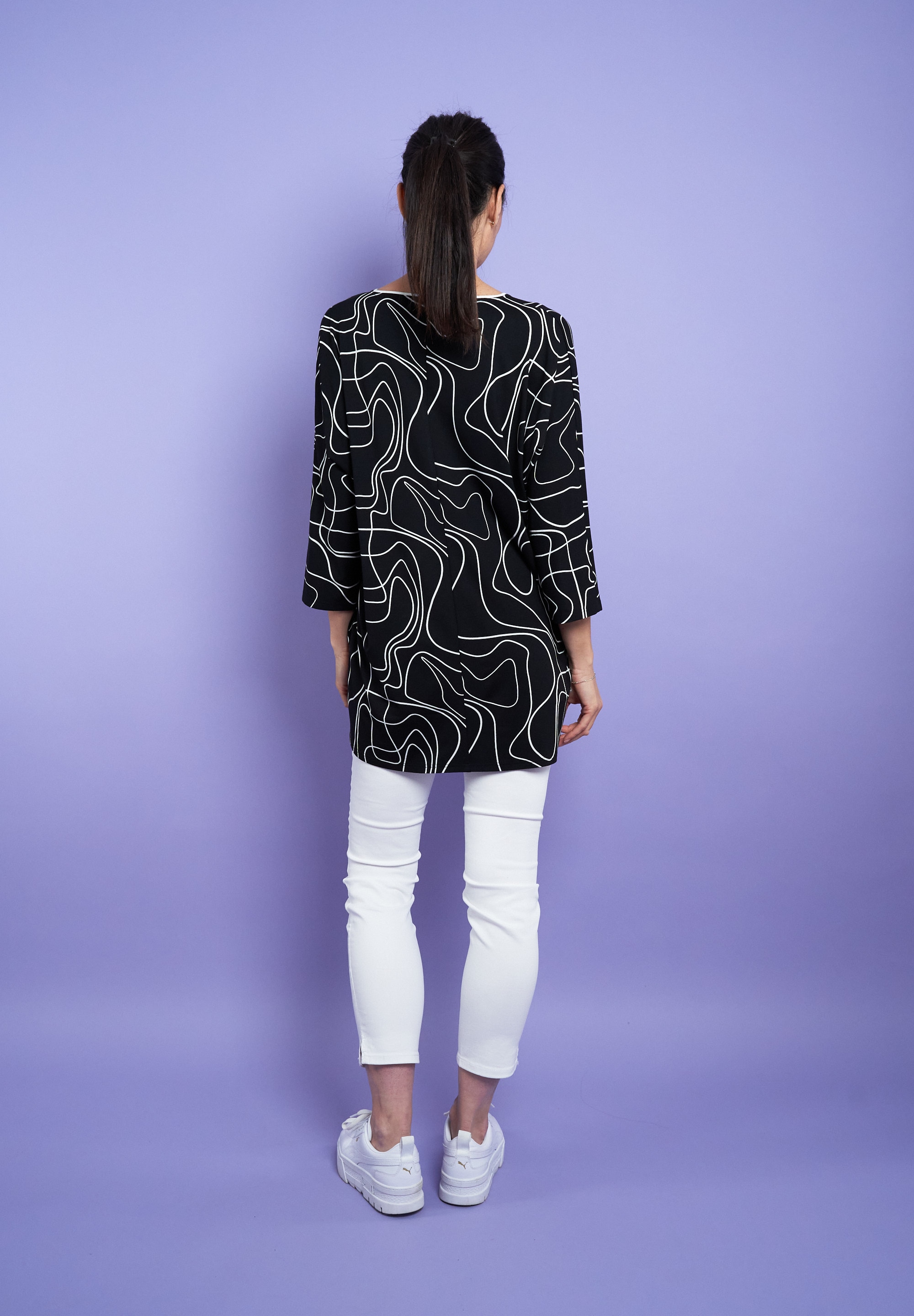 Seidel Moden Longshirt, mit grafischem Print - SEIDEL MODEN