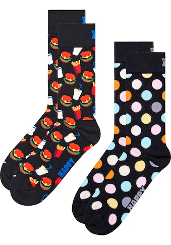 Happy Socks  Socken (2 poros) Big Dot & Hamburger S...