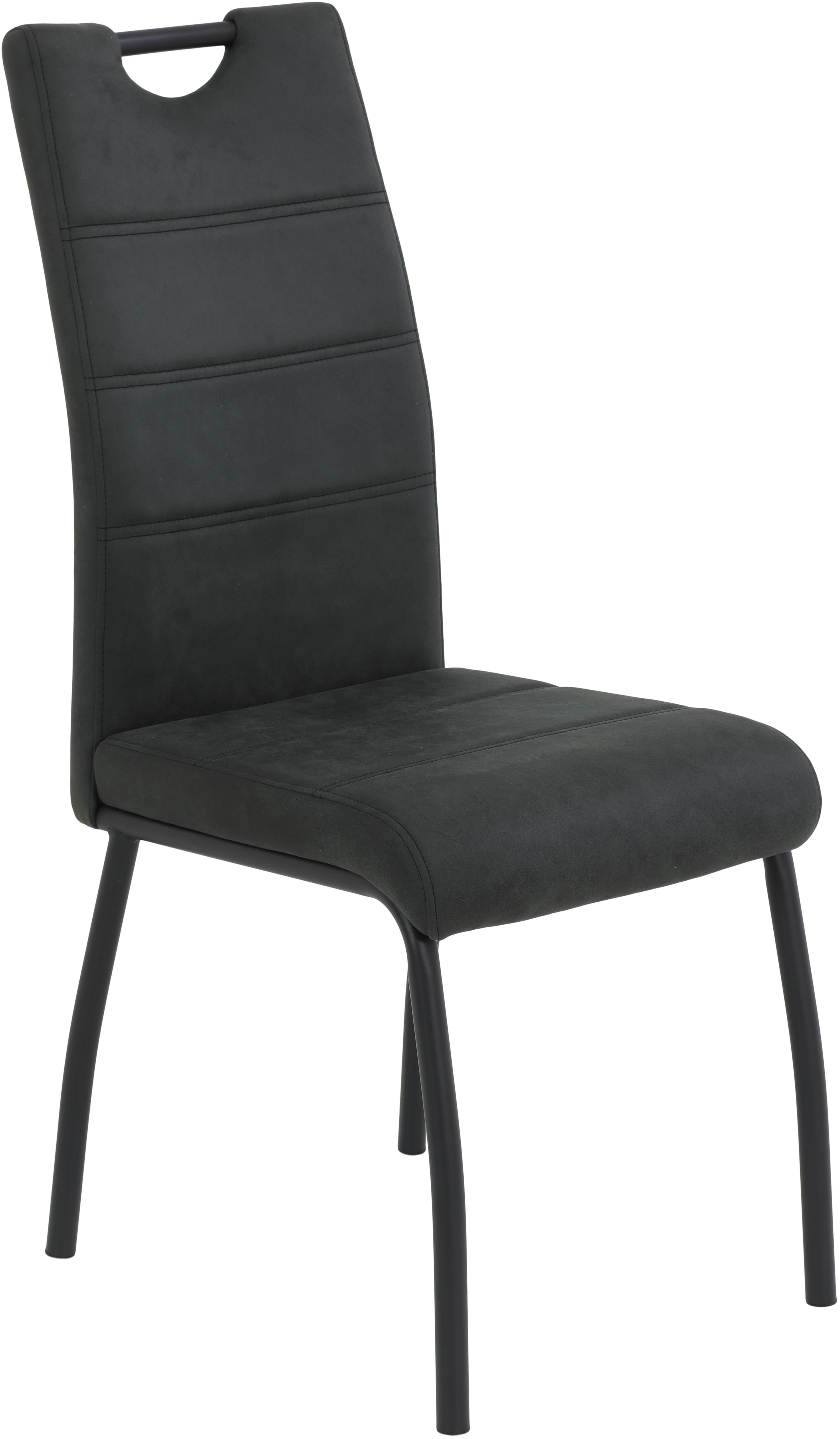 Thumbnail - HELA 4-Fußstuhl "PETRA" (Set) 2 Stk.Vierfußstuhl; Vintage Optik; mit Griff; Rundrohrgestell