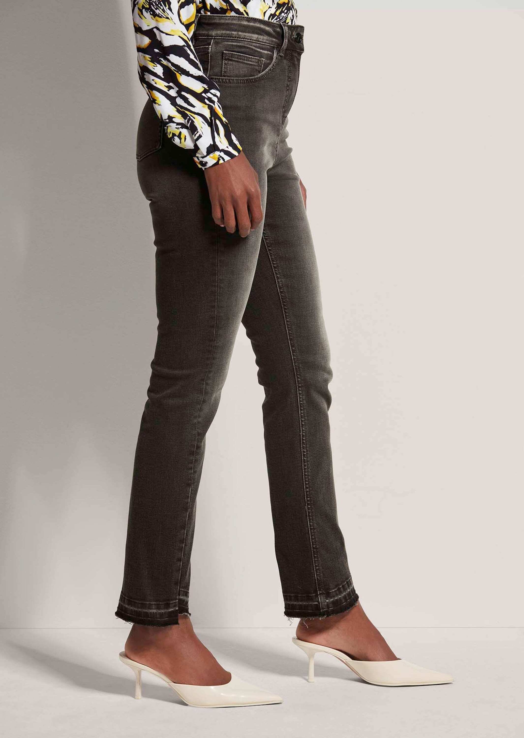 MADELEINE Regular-fit-Jeans »Jeans Five-Pocket-Hose mit schrägem Beinsaum«