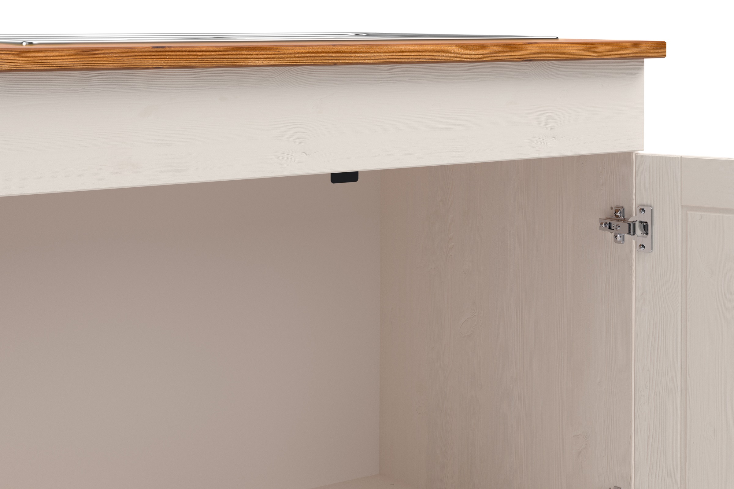 Home affaire Spülenschrank »Alby2«, Mit Metallgriffen, Breite 100 cm