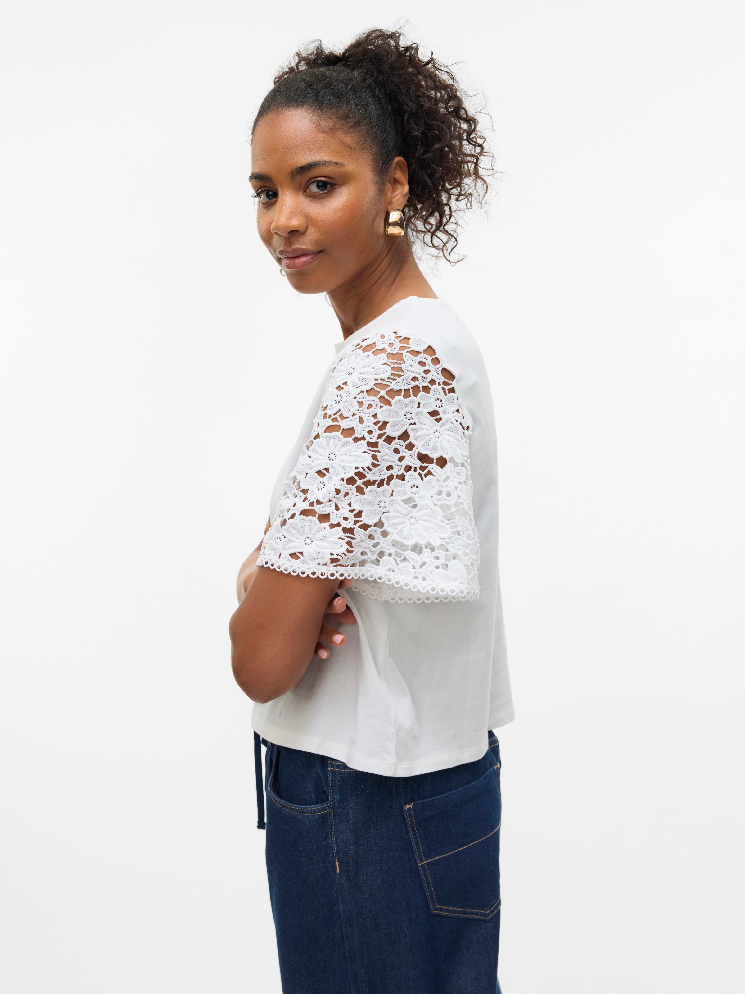 Vero Moda Kurzarmshirt »VMPANNA 2/4 TOP JRS«